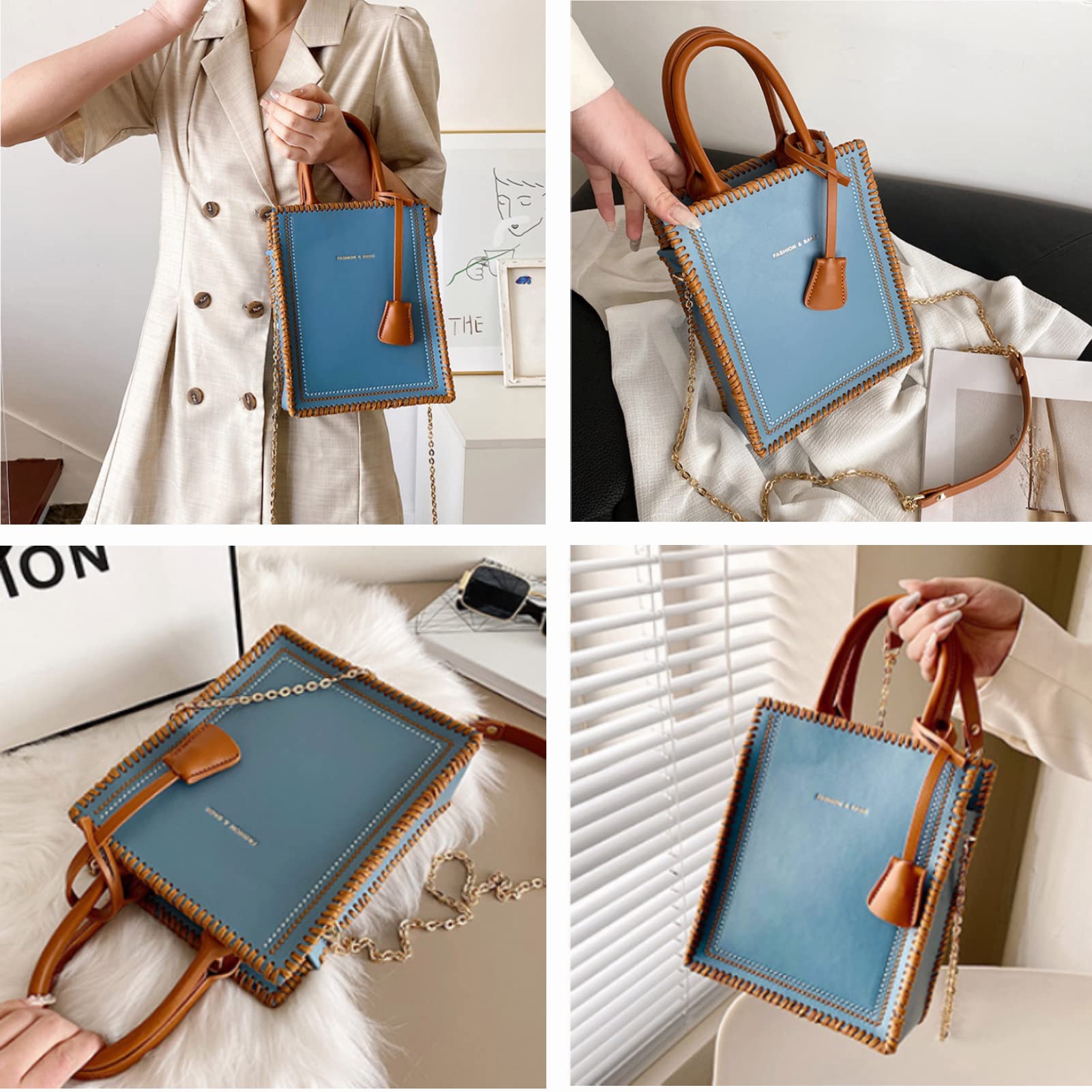 Premium PU Leather Bag Making Kit - DIY Handbag, Purse, Shoulder Bag & Crossbody Bag Craft Supplies (Blue) | Perfect for DIY Enthusiasts, Fashion Designers & Gift Makers