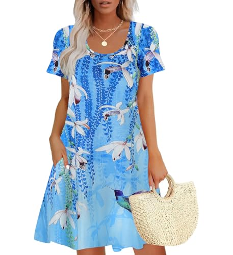 Lack Blue-floral