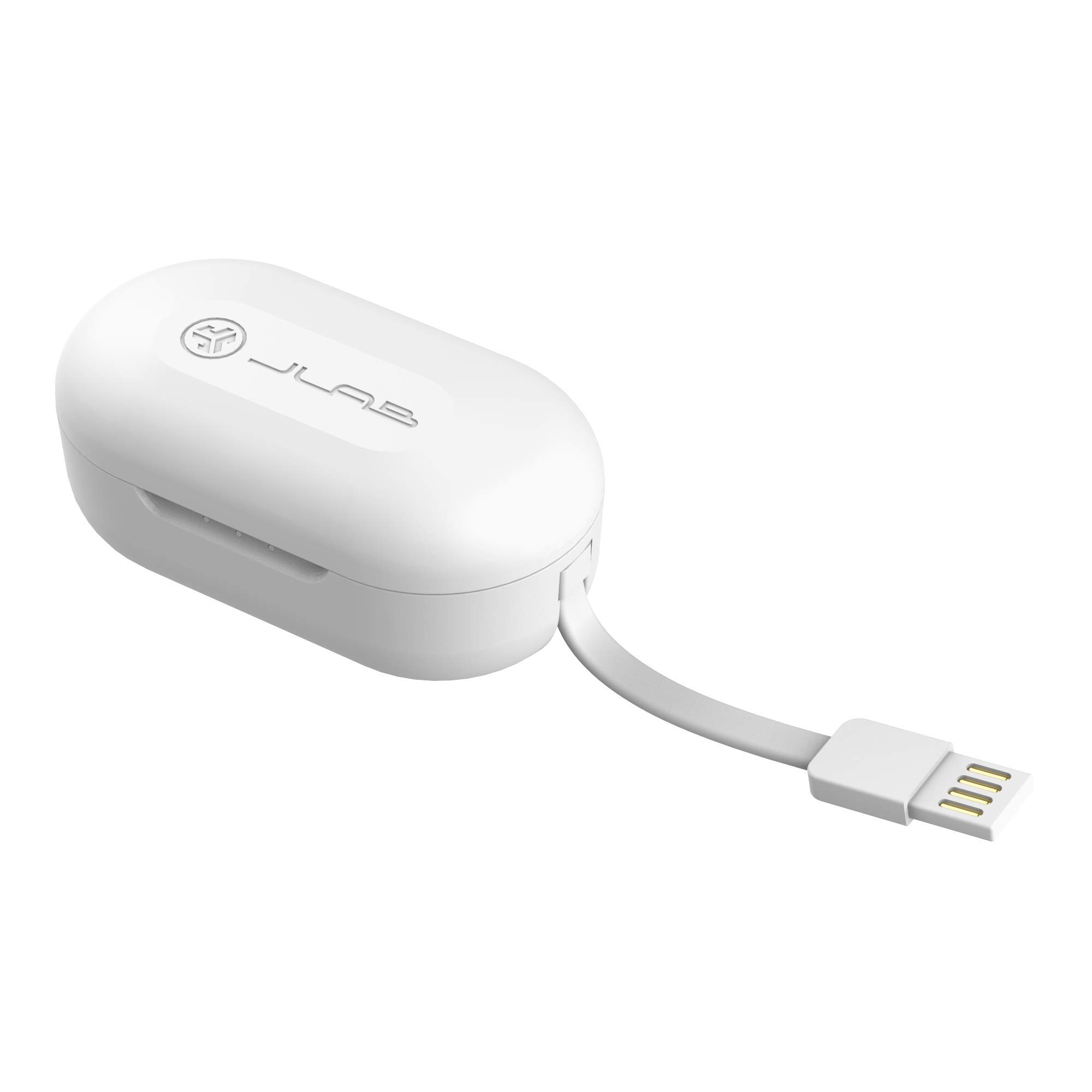 JLab Audio JBuds Air True Wireless Signature Bluetooth Earbuds with Charging Case - White | Wireless Earbuds for Running, Workout, Gym & Travel | Noise Isolating & Long Battery Life