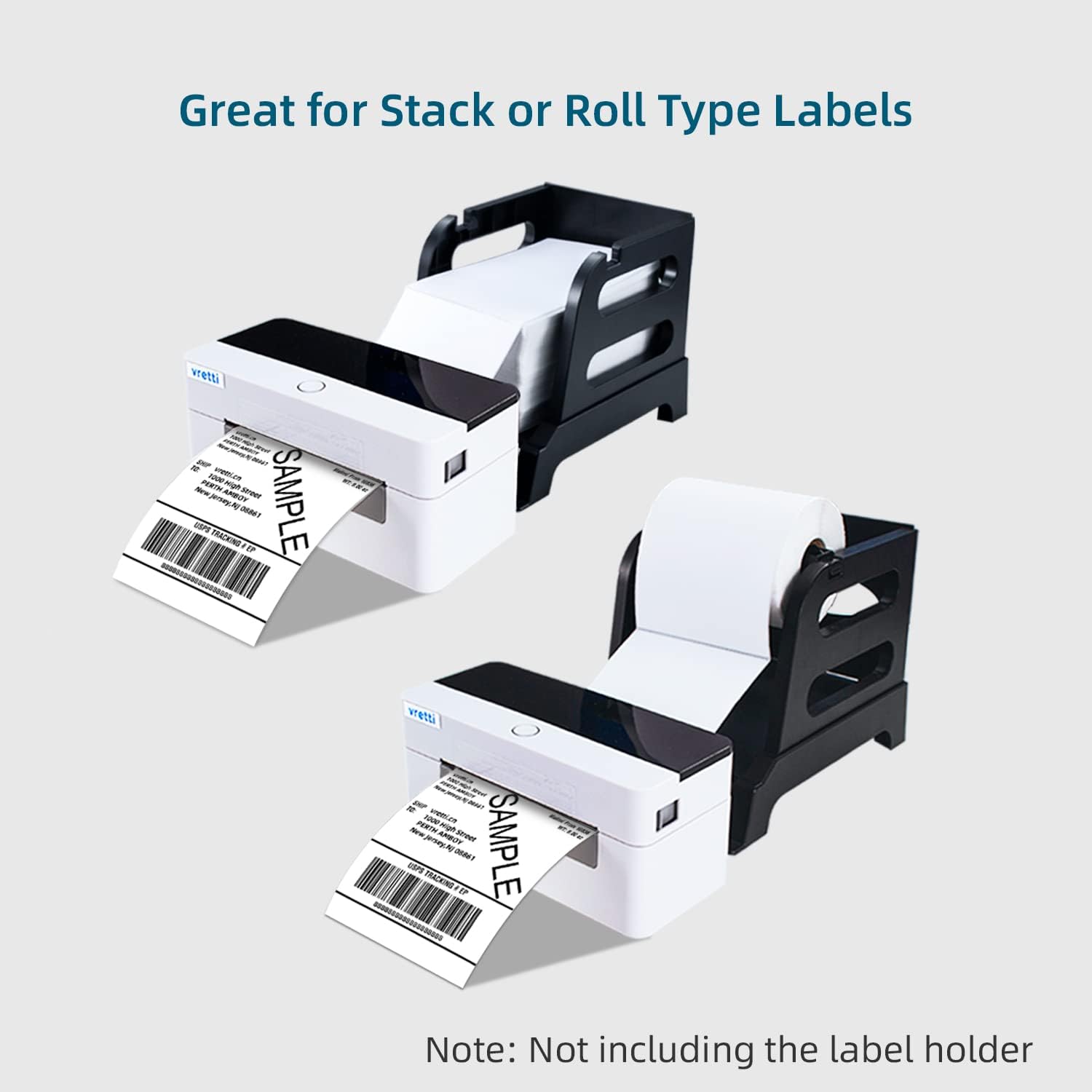 Vretti Bluetooth Thermal Label Printer 4x6 - Wireless Shipping Label Printer for USPS, UPS, FedEx | Compatible with iPhone, Android, Windows & Mac | Perfect for Small Business, E-commerce & Home Shipping