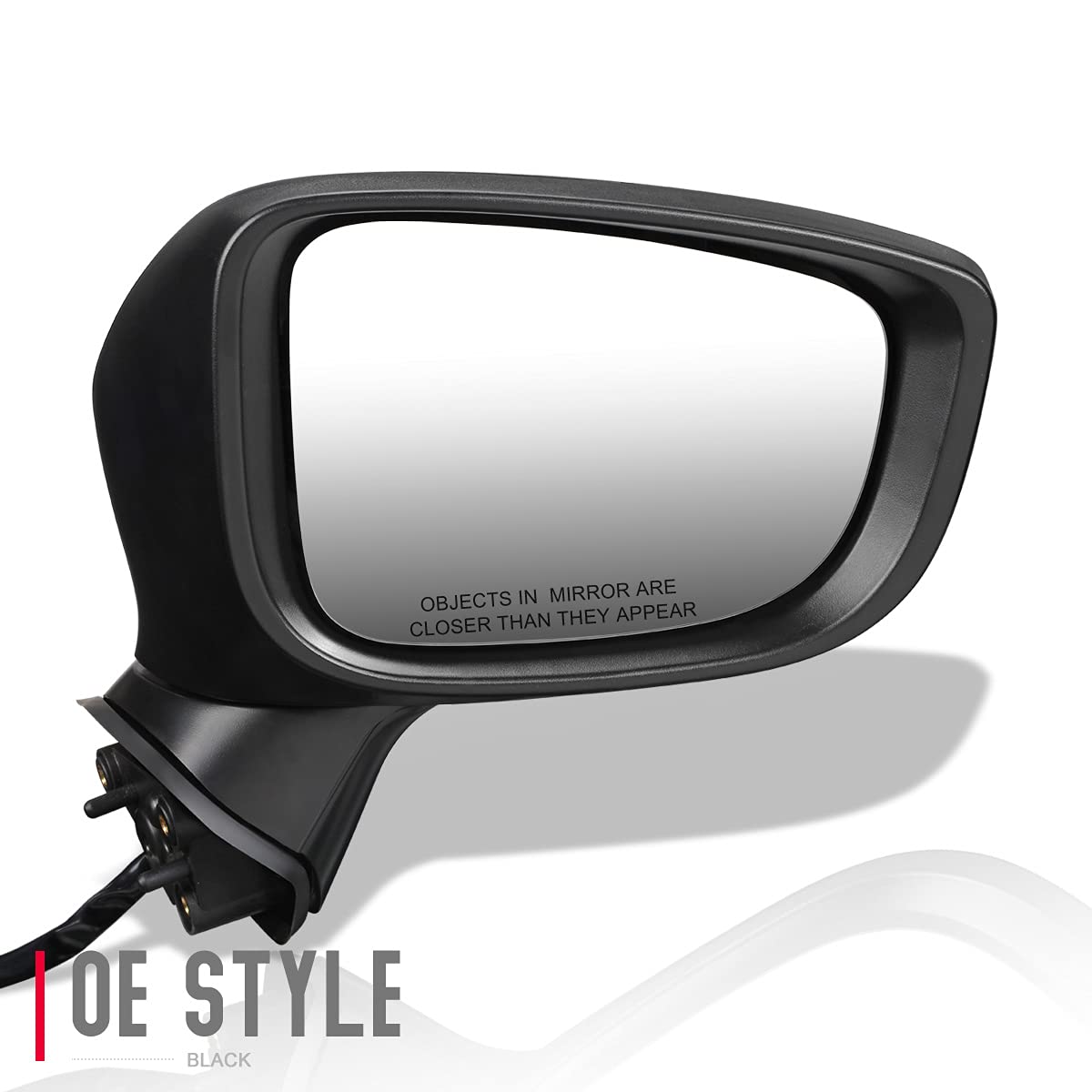 Auto Dynasty MA1321184 Manual Folding Power Adjustable Right Side Mirror with Turn Signal - Compatible with Mazda 3 2017-2018 (Paint to Match) | Perfect for Replacement, Parking Safety & Enhanced Visibility