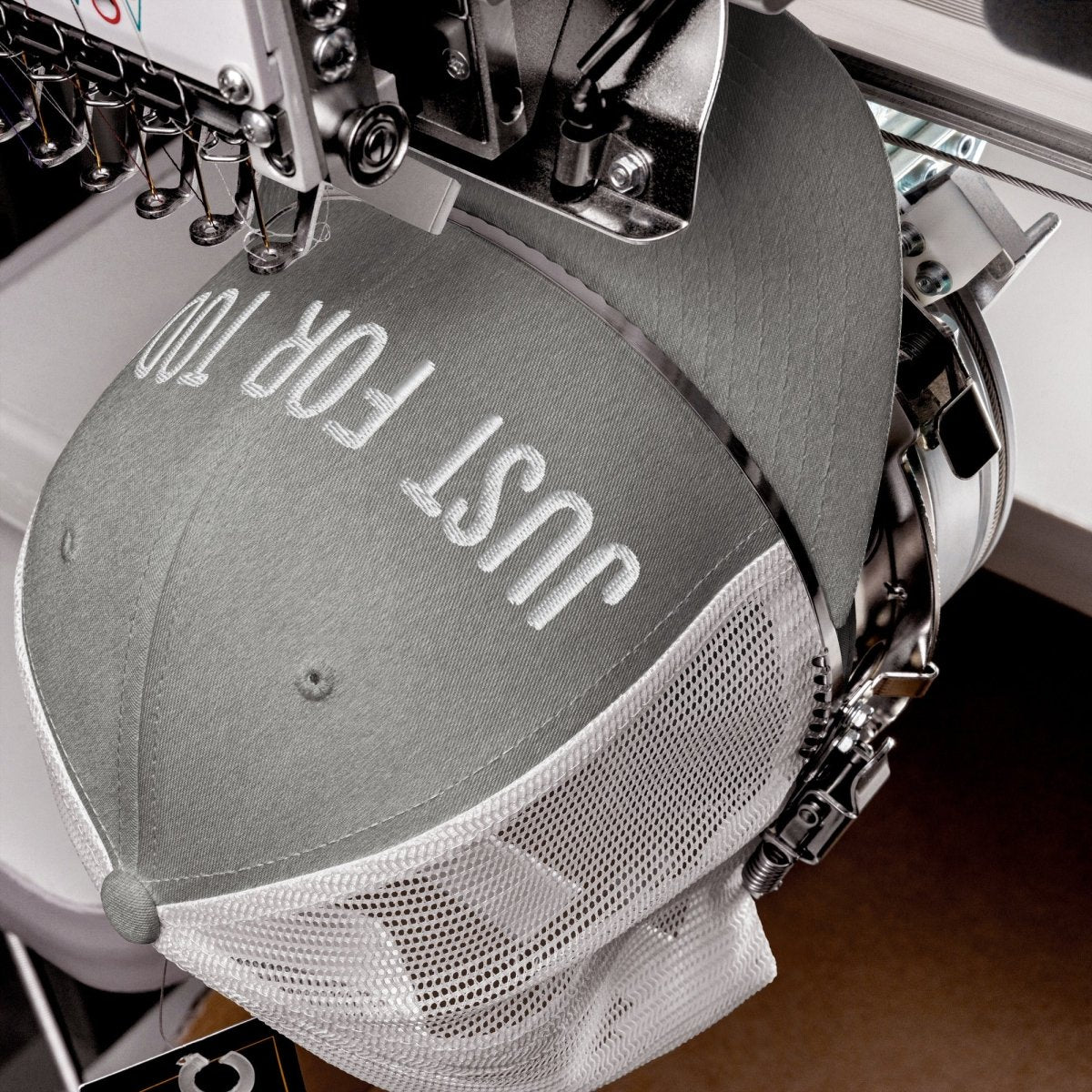 JUST FOR TODAY Embroidered Trucker Hat - Stylish Adjustable Snapback Cap for Men & Women - Perfect for Outdoor Activities, Sports, and Casual Wear