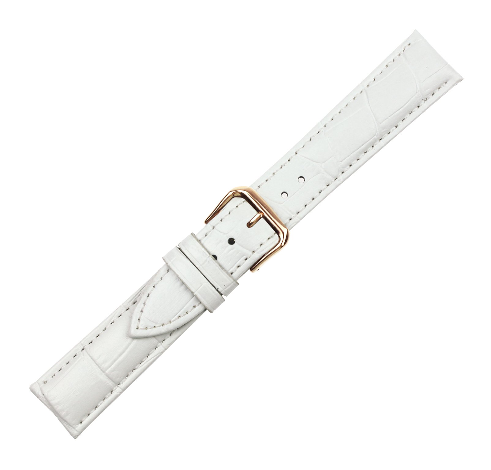 Premium RECHERE Genuine Leather Watch Band Strap - Rose Gold Pin Buckle, Multiple Colors (Black, Brown, Blue, Red, White) | Replacement Strap for Smartwatches & Classic Timepieces | Perfect for Business, Casual & Formal Occasions
