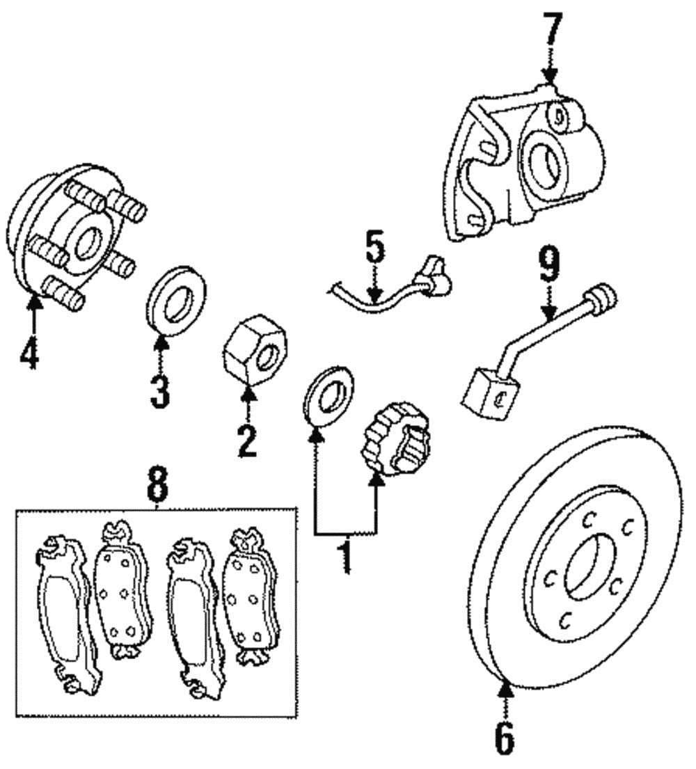 Mopar 5016164AA Front Disc Brake Pads - High Performance Brake Pads for Jeep, Dodge, Chrysler - Perfect for Off-Roading, Daily Commuting & Heavy-Duty Use