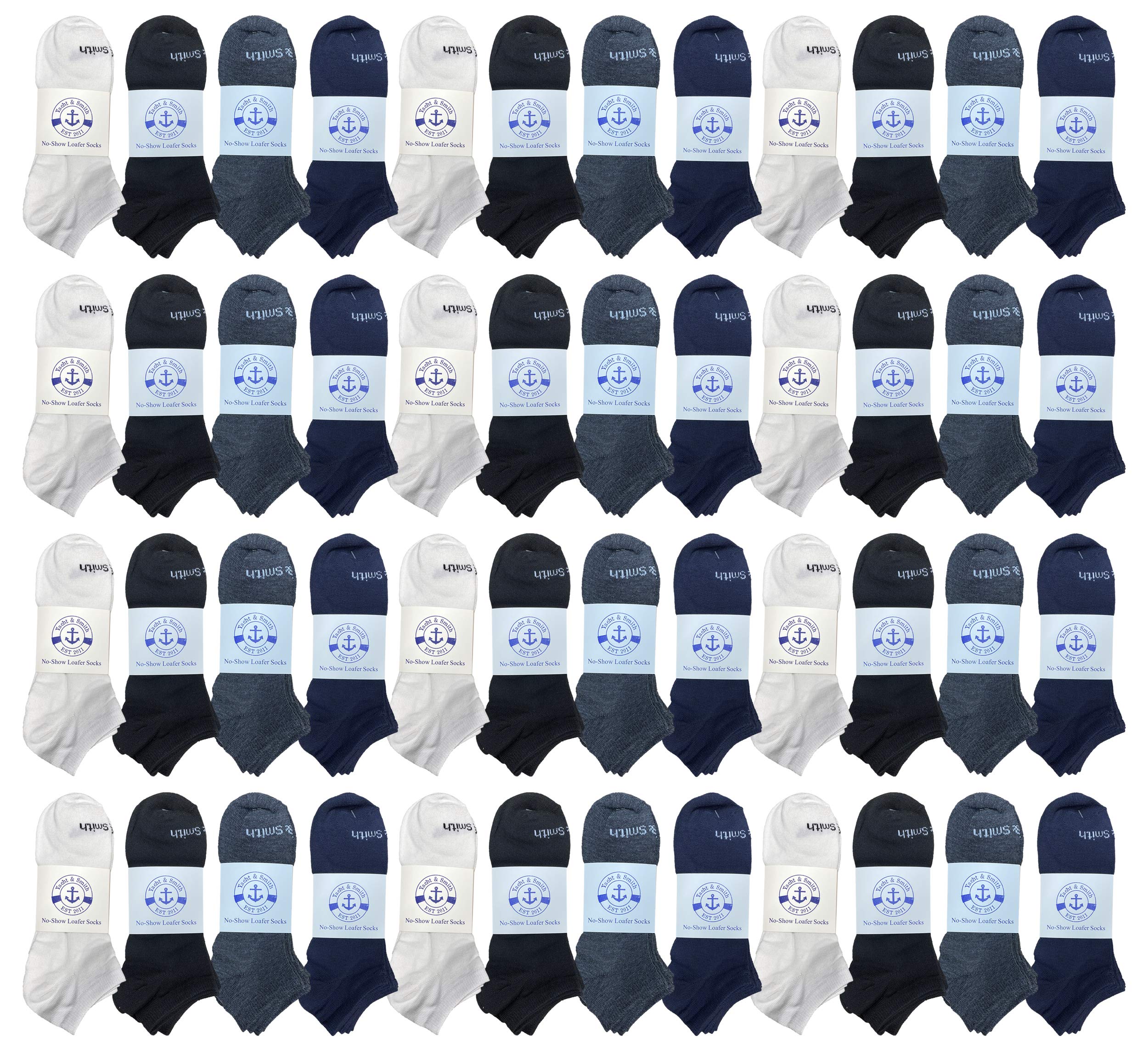 48 Pairs Women's Low Cut Ankle Socks - Thin Lightweight Breathable Athletic Socks for Women, Size 9-11 - Perfect for Running, Yoga, Gym & Everyday Wear