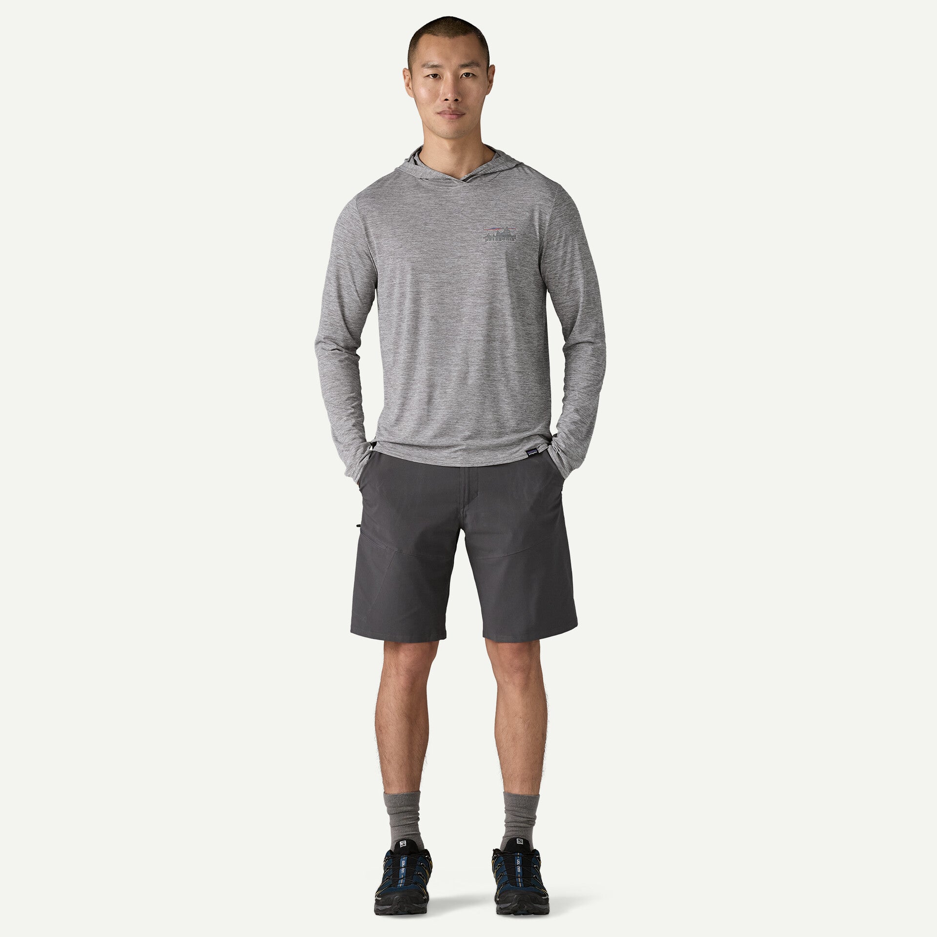 Capilene® Cool Daily Graphic Hoody for Men - Lightweight & Breathable Hooded Sweatshirt - Perfect for Hiking, Running & Outdoor Activities