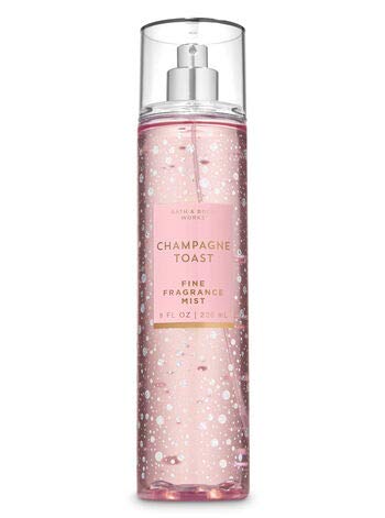 Bath and Body Works Champagne Toast 3-Piece Gift Set - Moisturizing Body Wash, Fragrance Mist & Shea Body Cream (2019) - Perfect for Holidays, Birthdays & Self-Care Gifts
