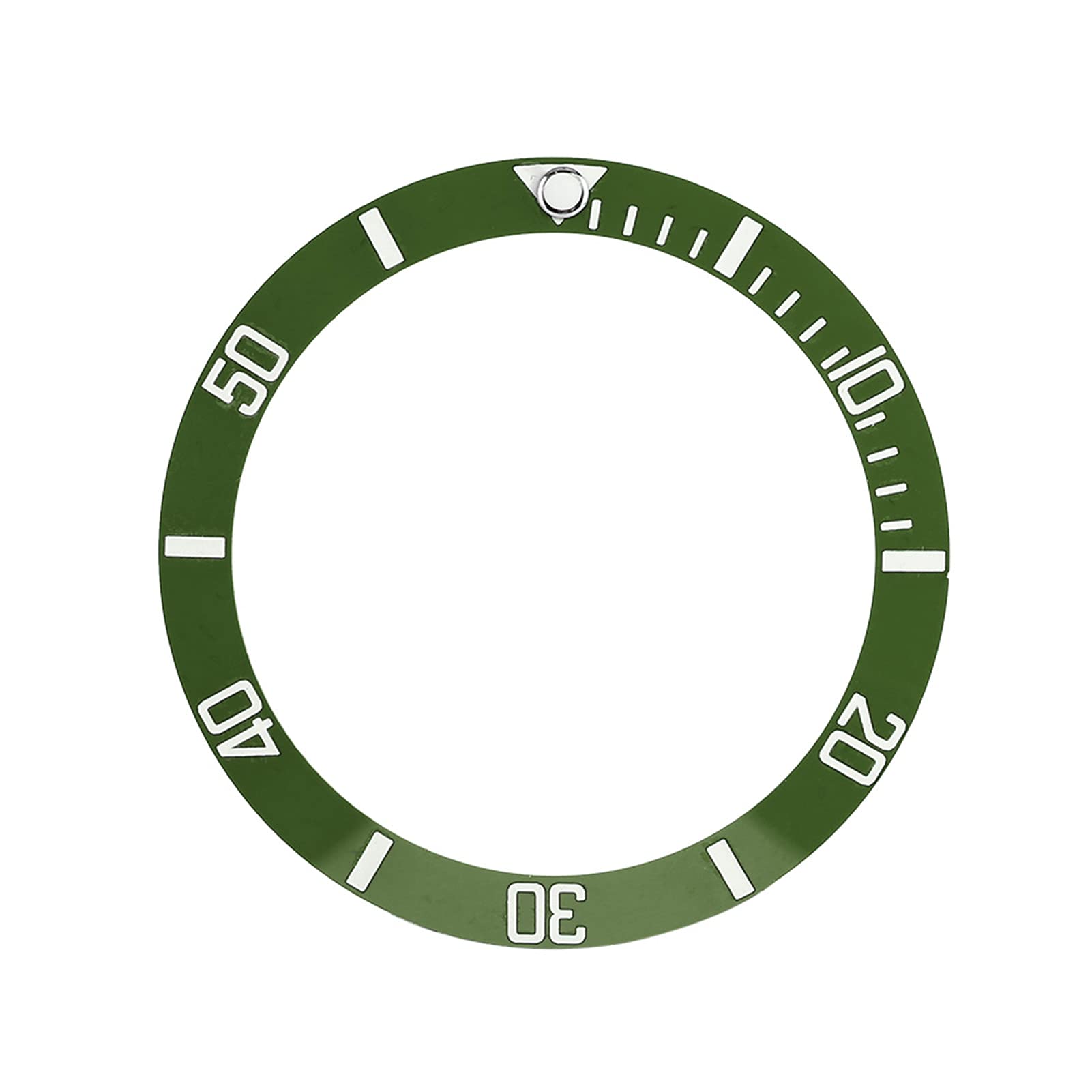 Ceramic Watch Bezel Insert Ring - Replacement Parts for Wristwatches (Green) - Durable Plastic Material, 4 Color Options - Perfect for Watch Repair, Customization & DIY Projects