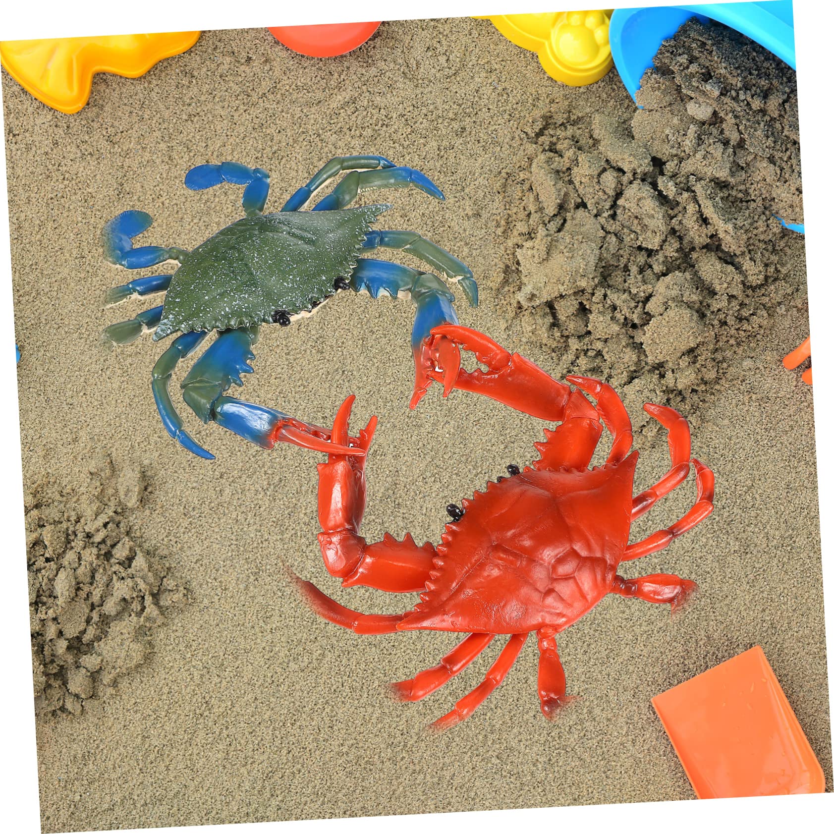 iFundom 16 Pcs Kids Water Play Toy Set - Plastic Crab & Sea Animal Figures for Pool, Beach & Bath Time Fun - Safe PVC Ocean Creatures for Toddlers & Children