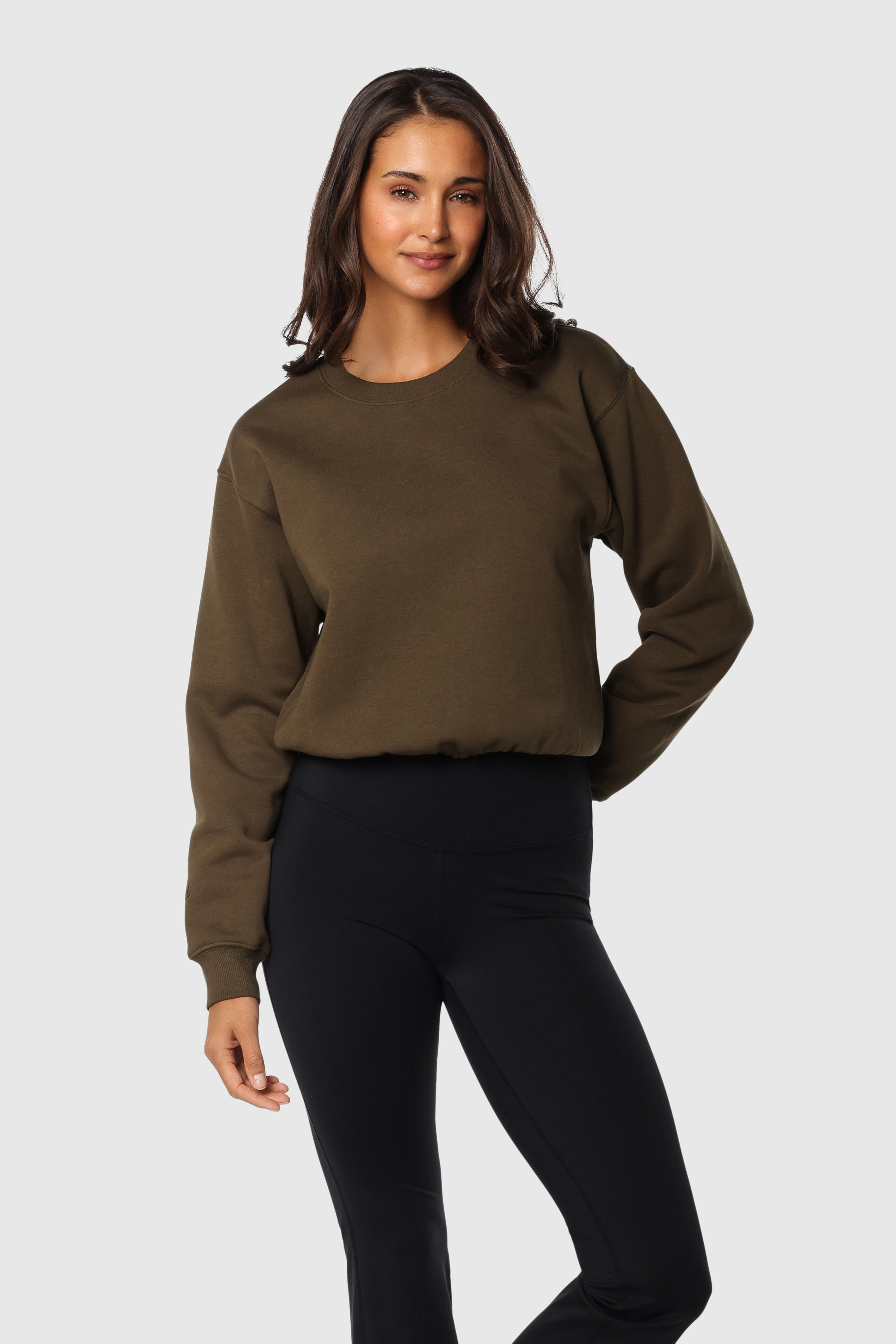 Cinch Waist Crewneck Sweater for Women - Slim Fit Turtleneck Pullover for Fall & Winter | Perfect for Office, Date Night & Casual Outfits
