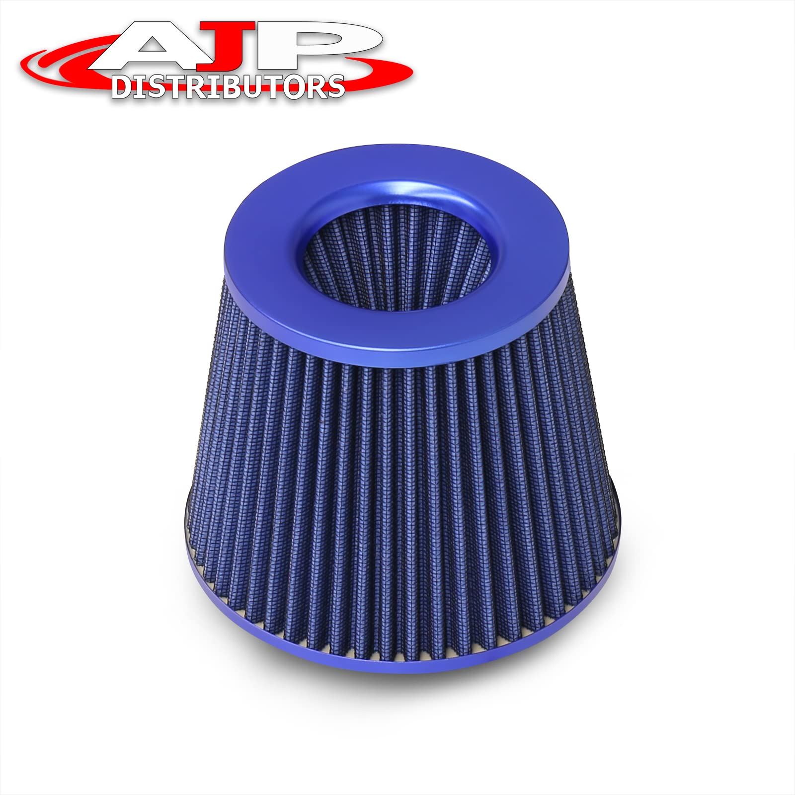 High Performance Cold Air Intake Short Ram Turbo Supercharger Induction Kit with Washable Dry Mesh Cone Air Filter - Blue - 2.5