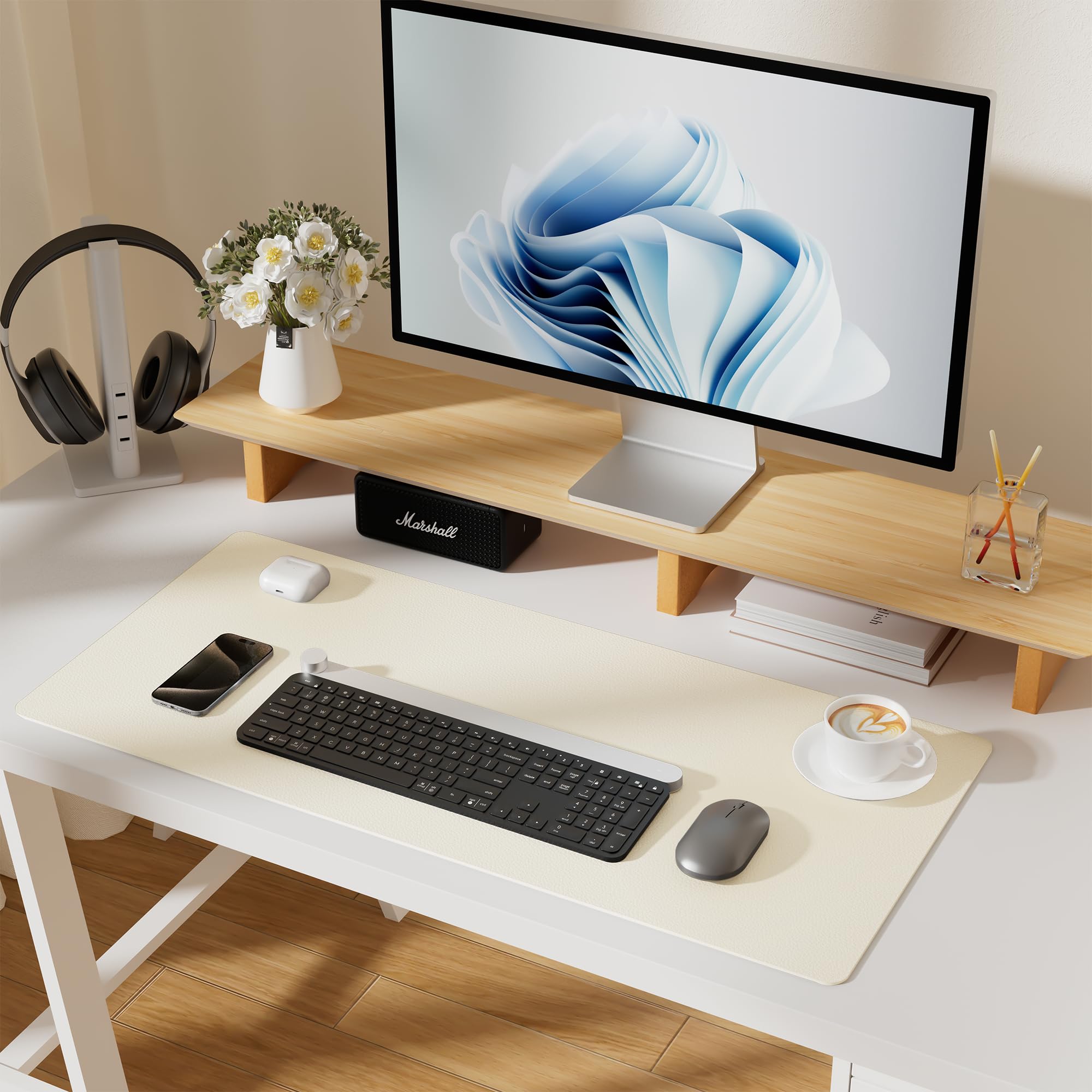 Aothia Large PU Leather Desk Pad Protector - 36