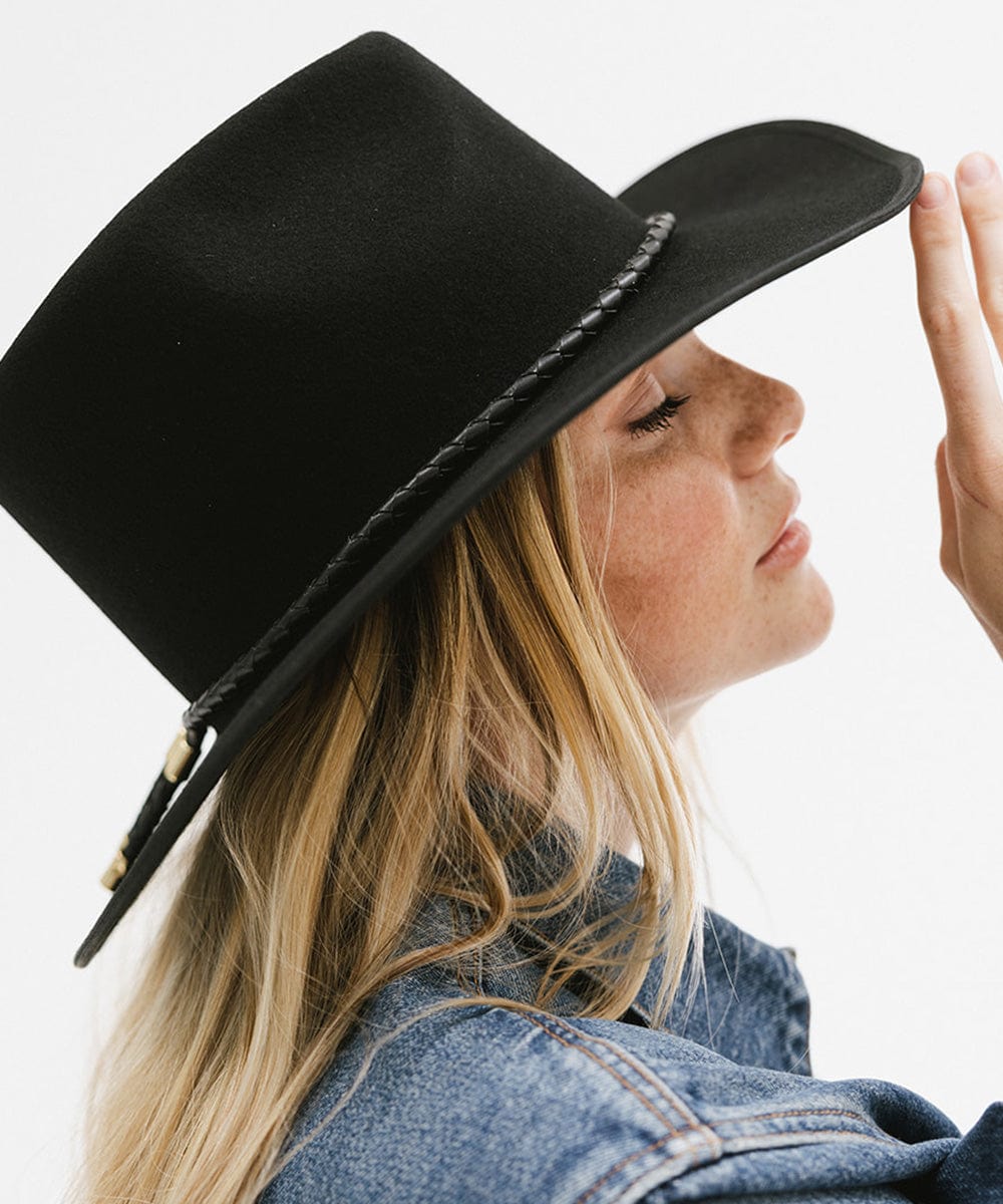 Braided Leather Bolo Hat Band for Cowboy Hats - Adjustable Western Style Hatband for Men & Women - Perfect for Rodeo, Country Music Festivals & Outdoor Adventures
