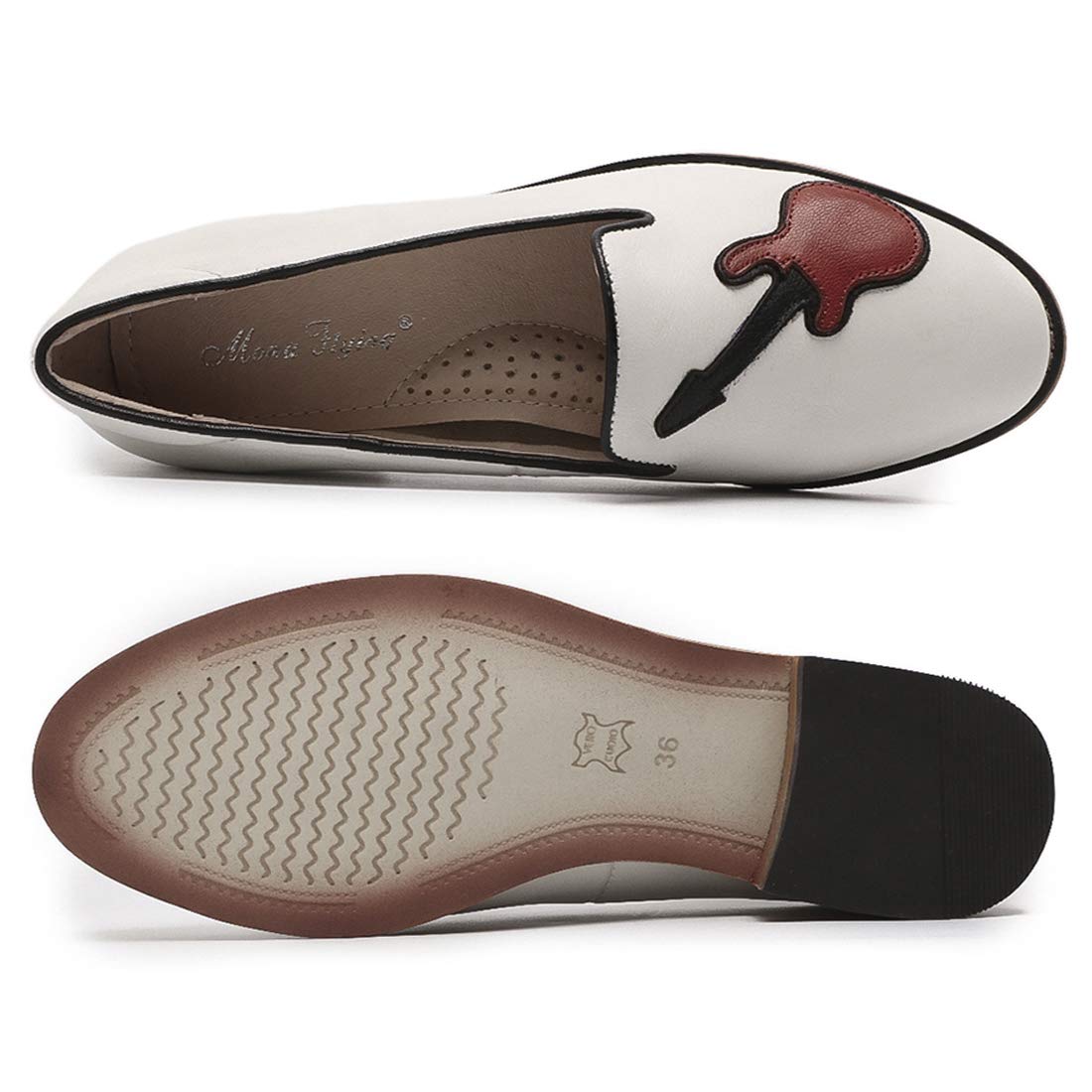 Women's Leather Penny Loafers Slip On Flats - Comfortable Casual & Office Shoes for Ladies - Perfect for Work, Travel & Everyday Wear