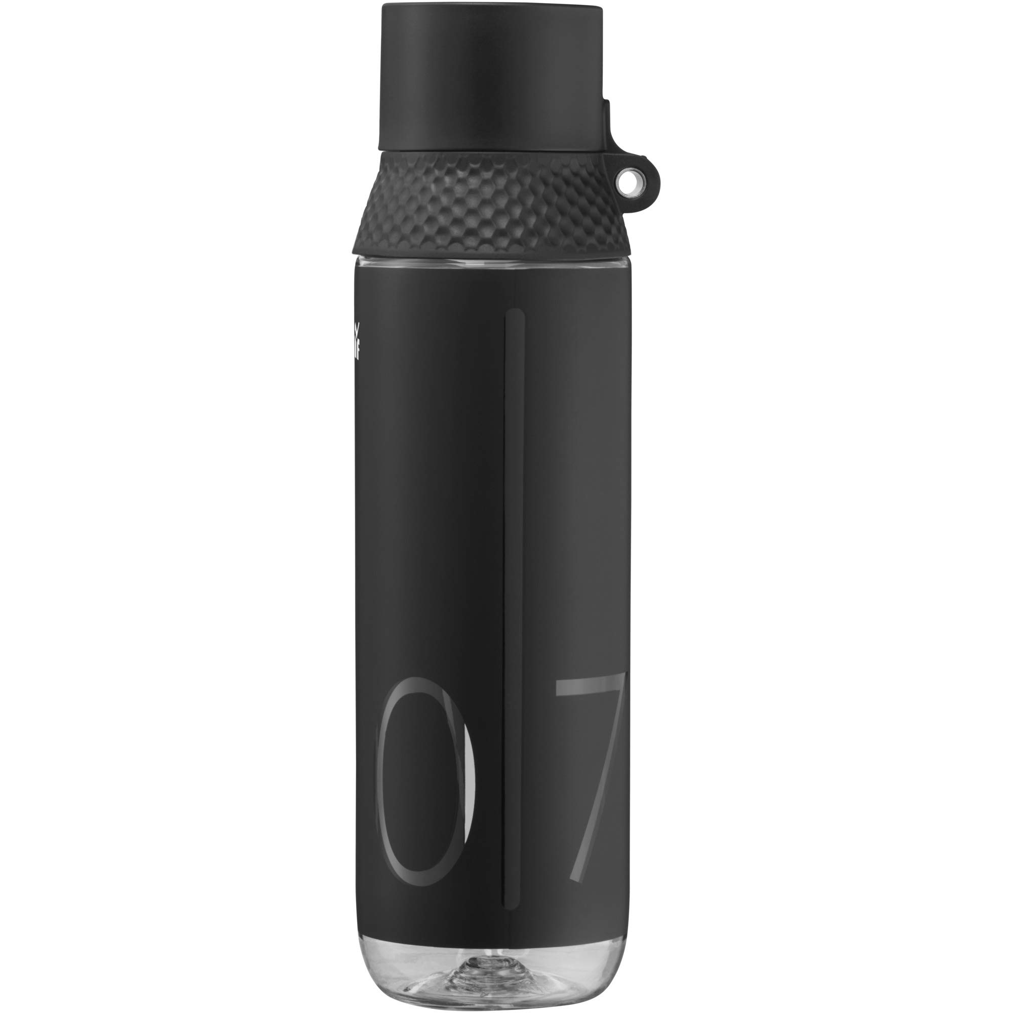 WMF 750ml Carbonated Water Bottle with AutoClose Lid - Shatterproof, Leak-Proof & BPA-Free - Perfect for Gym, Hiking & Outdoor Activities - Black