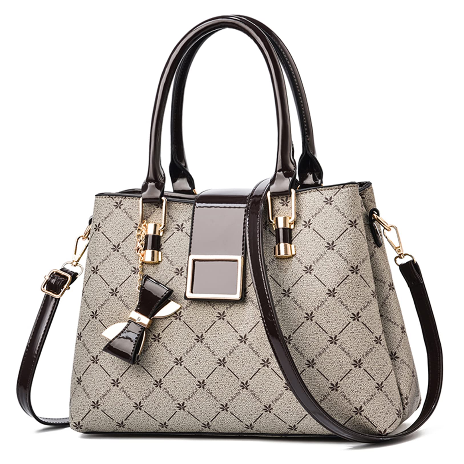 Stylish Women's Leather Handbags - Top Handle Tote, Cute Bowknot Satchel & Shoulder Purse Crossbody Bag for Ladies | Perfect for Work, Travel & Daily Use