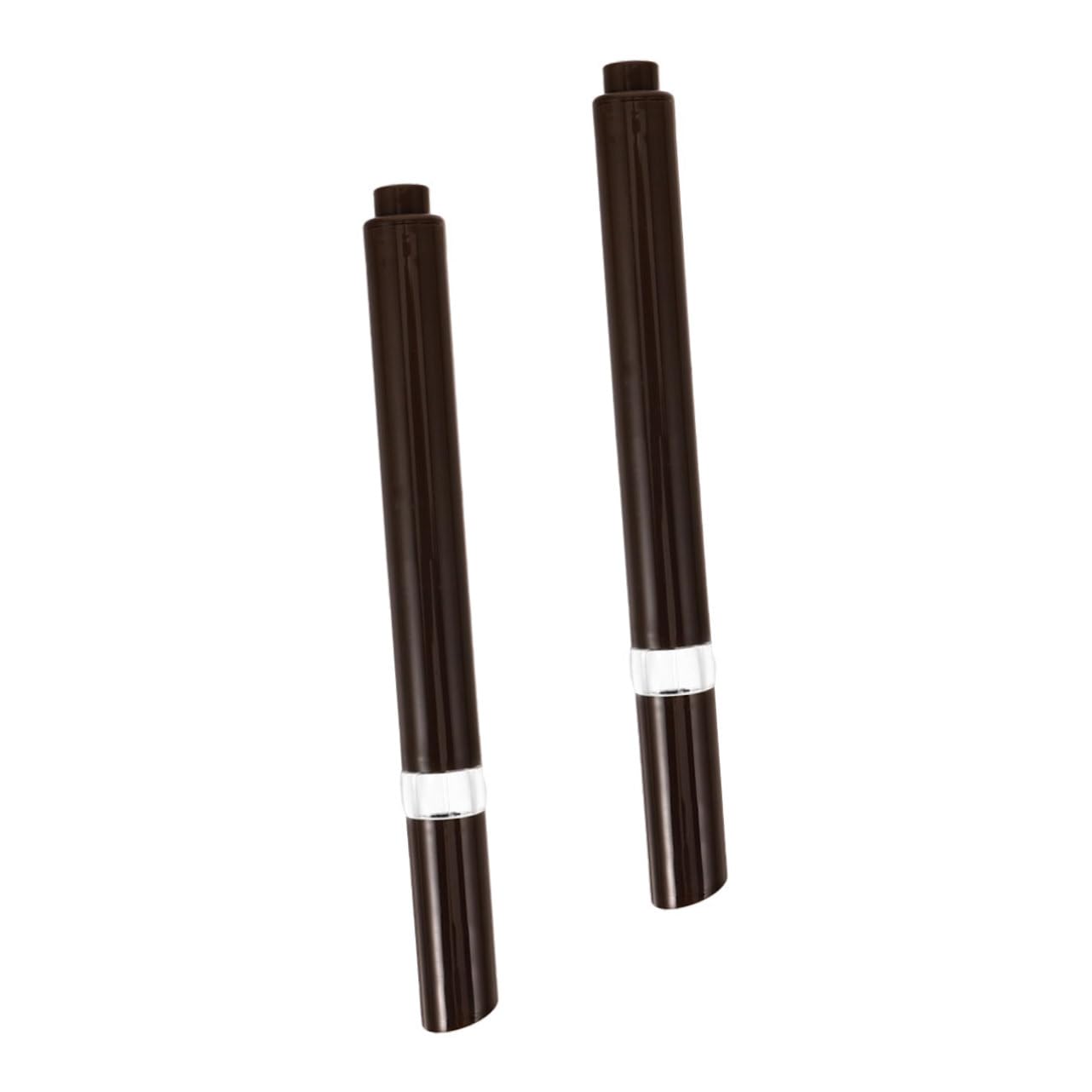 2 Pack Refillable Cuticle Oil Pens with Flocking Tip - Empty Push Down Lip Gloss Tubes for Nail Care & DIY Cosmetics - Perfect for Salons, Travel & Home Use