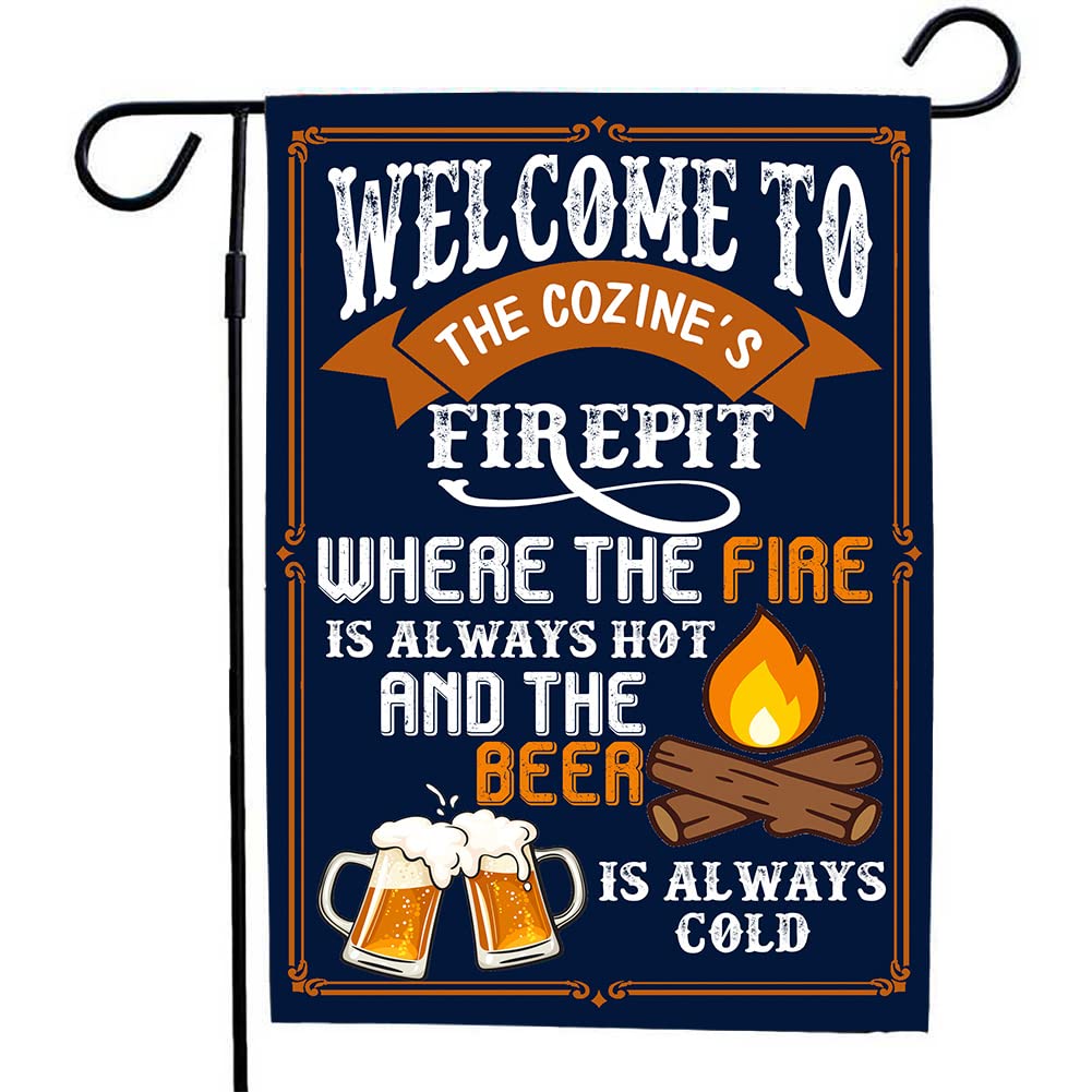 Personalized BBQ Garden Flag - Custom Name Summer Camping & Grilling Decorative Banner for Picnic, Fire Pit, Yard & Barbecue Party | Perfect for Outdoor Gatherings & Backyard Decor (28