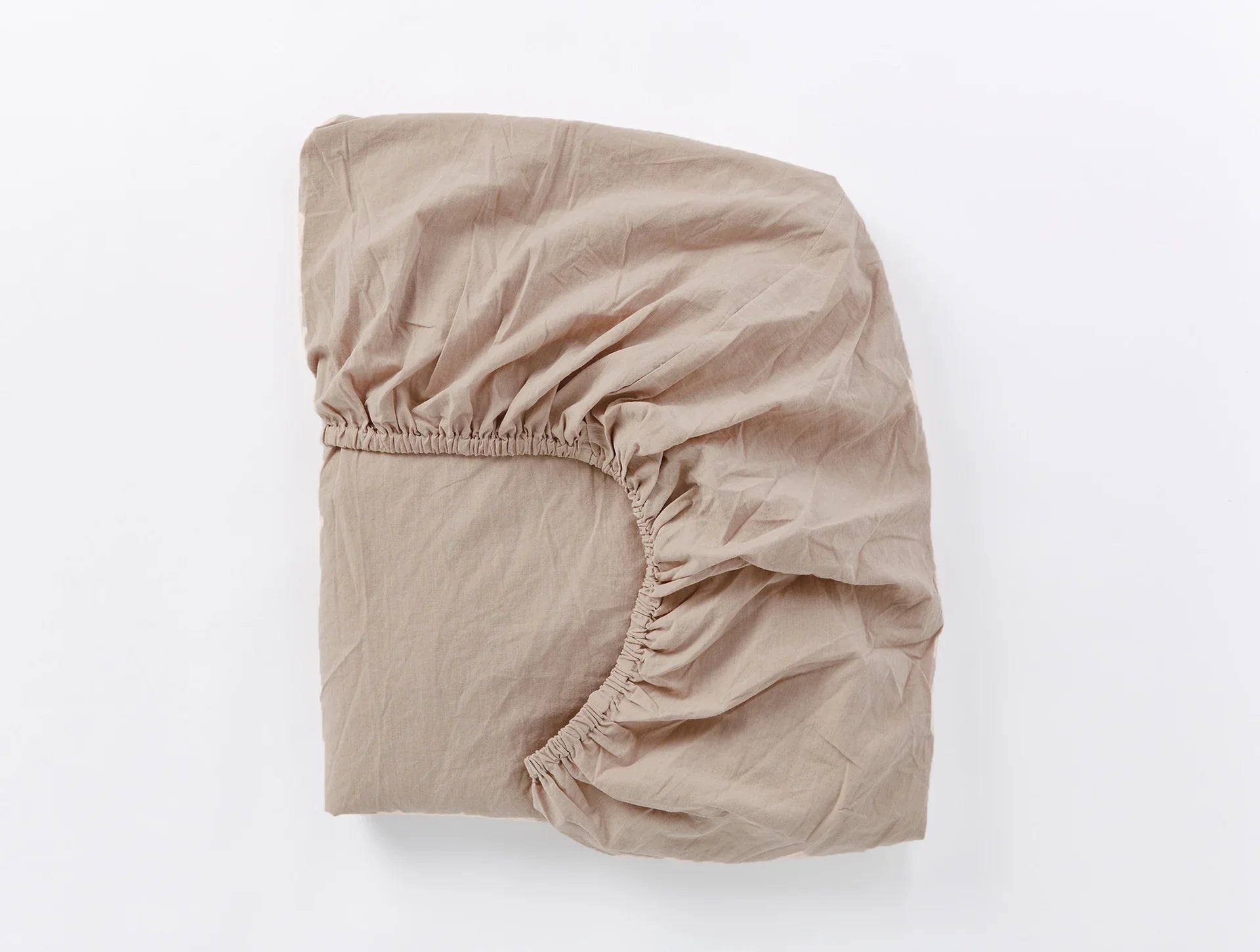 Organic Crinkled Percale Fitted Sheet - Queen Size, 100% Organic Cotton, Wrinkle-Resistant & Breathable - Perfect for Eco-Friendly Bedrooms & Sustainable Home Decor