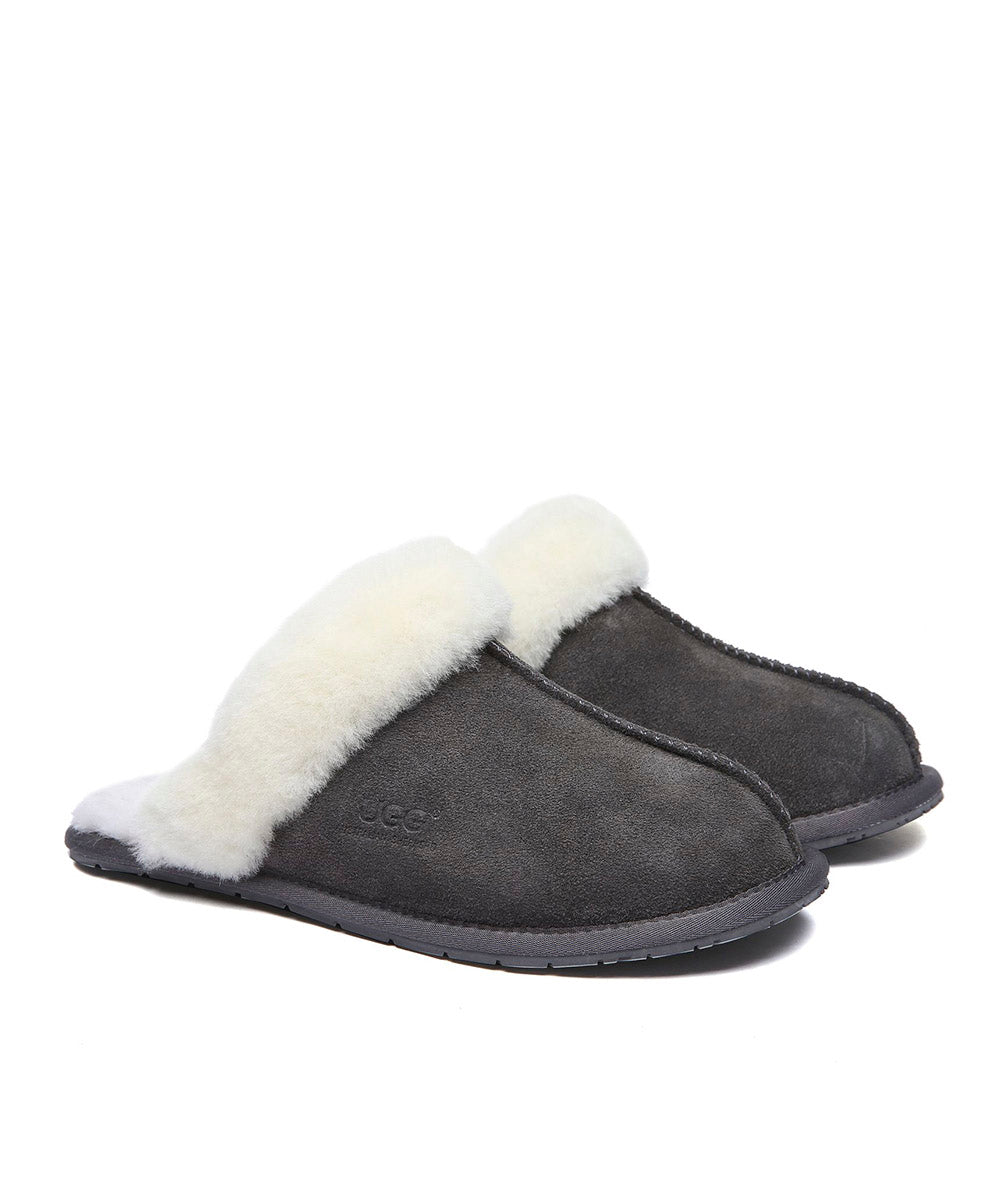 Cozy Women's UGG Snuggly Slippers - Soft Indoor/Outdoor House Shoes for Winter Comfort & Warmth - Perfect for Lounging, Relaxing at Home or Quick Outdoor Errands