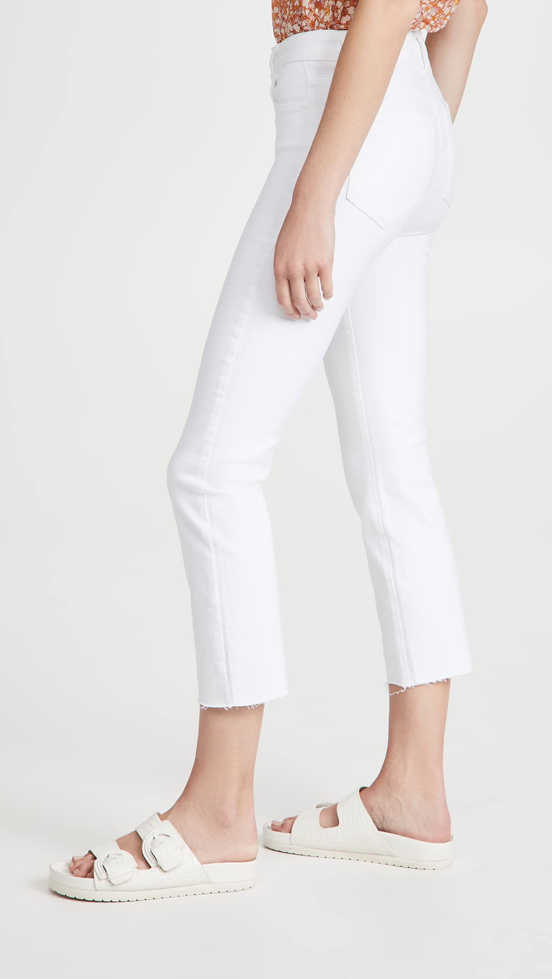 PAIGE Women's Cindy Crop Jeans - High Waist Distressed Denim Skinny Jeans for Women | Trendy Casual & Night Out Outfit | Perfect for Date Nights, Parties & Everyday Wear
