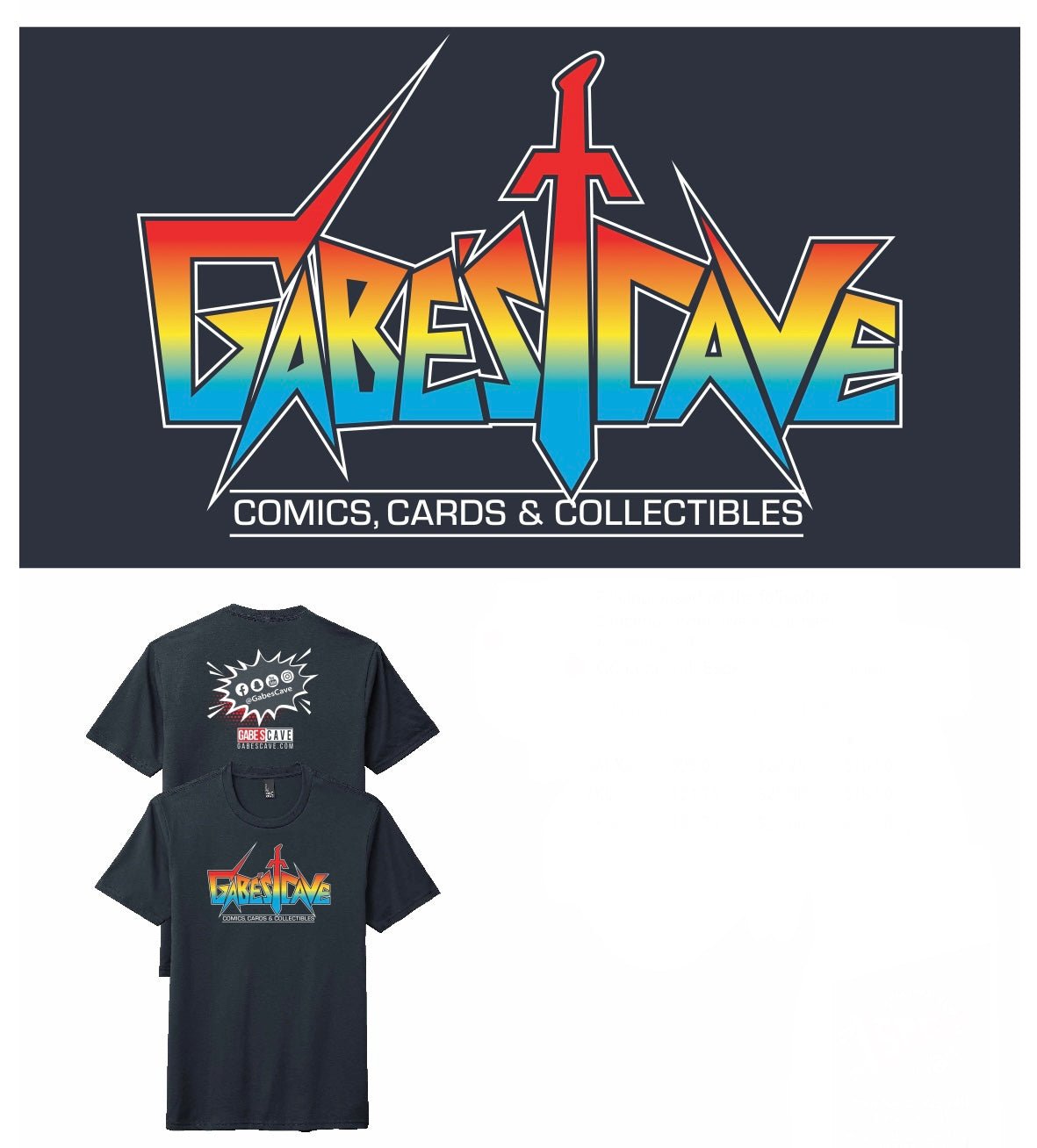 Colorful Gabe's Cave Logo T-Shirt - Soft Cotton Graphic Tee for Men & Women - Perfect for Casual Wear, Gaming Events & Street Fashion