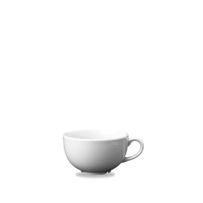 Premium Churchill 12 Oz Cappuccino Cups - Set of 24 White Porcelain Coffee Mugs for Cafe, Restaurant & Home Use - Durable Espresso Cups for Latte, Cappuccino & Hot Beverages