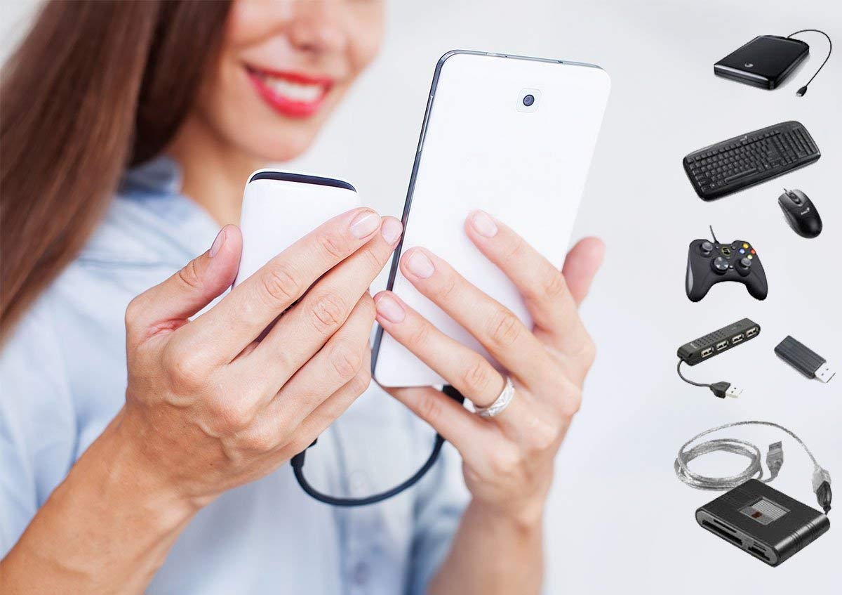 PRO OTG Power Cable for Yota YotaPhone - Micro USB to USB Adapter for Charging & Data Transfer - Connect USB Drives, Keyboards & More to Your Phone - Perfect for Travel, Work & Home Use