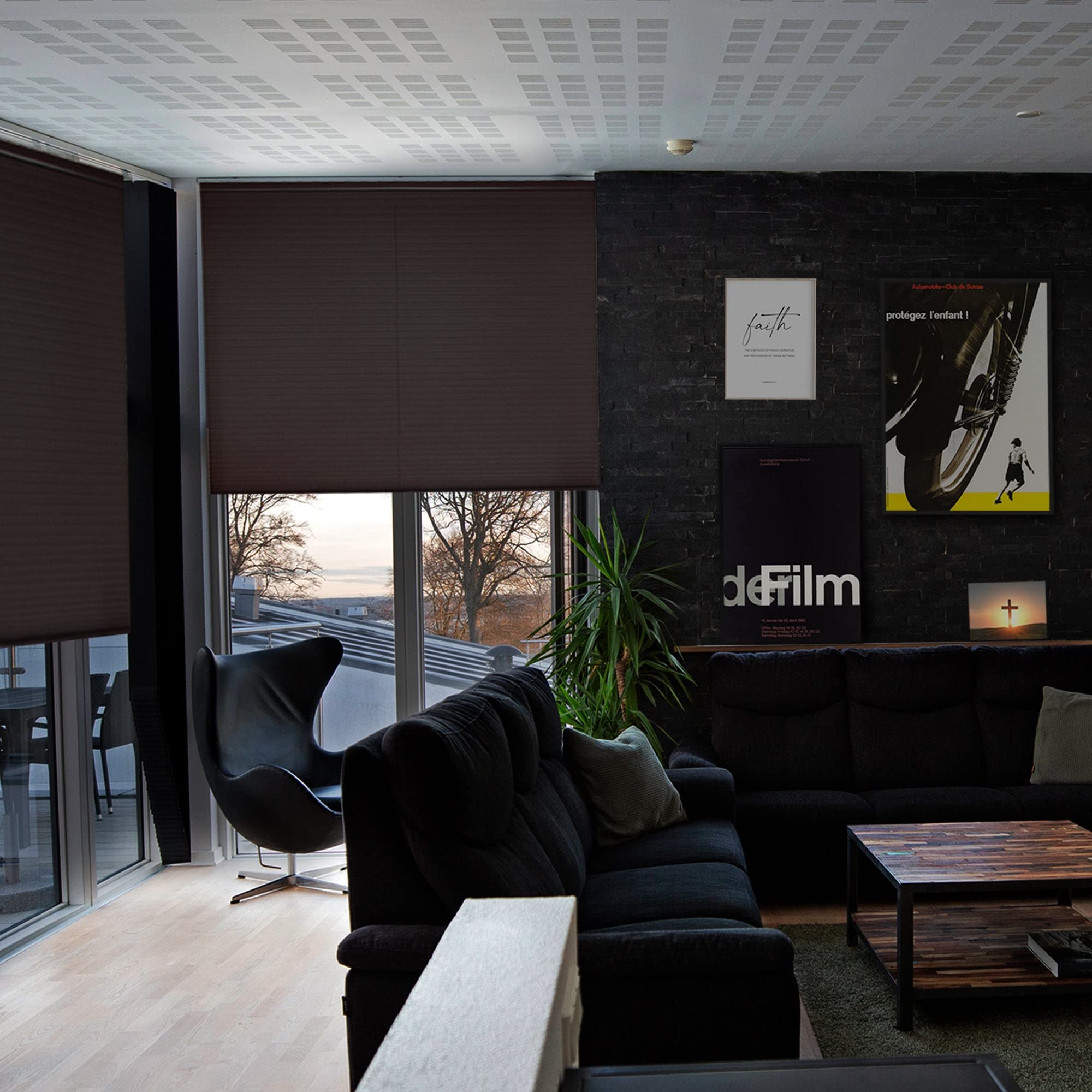 Premium Blackout Cellular Shades - Cordless Honeycomb Blinds with 1.5