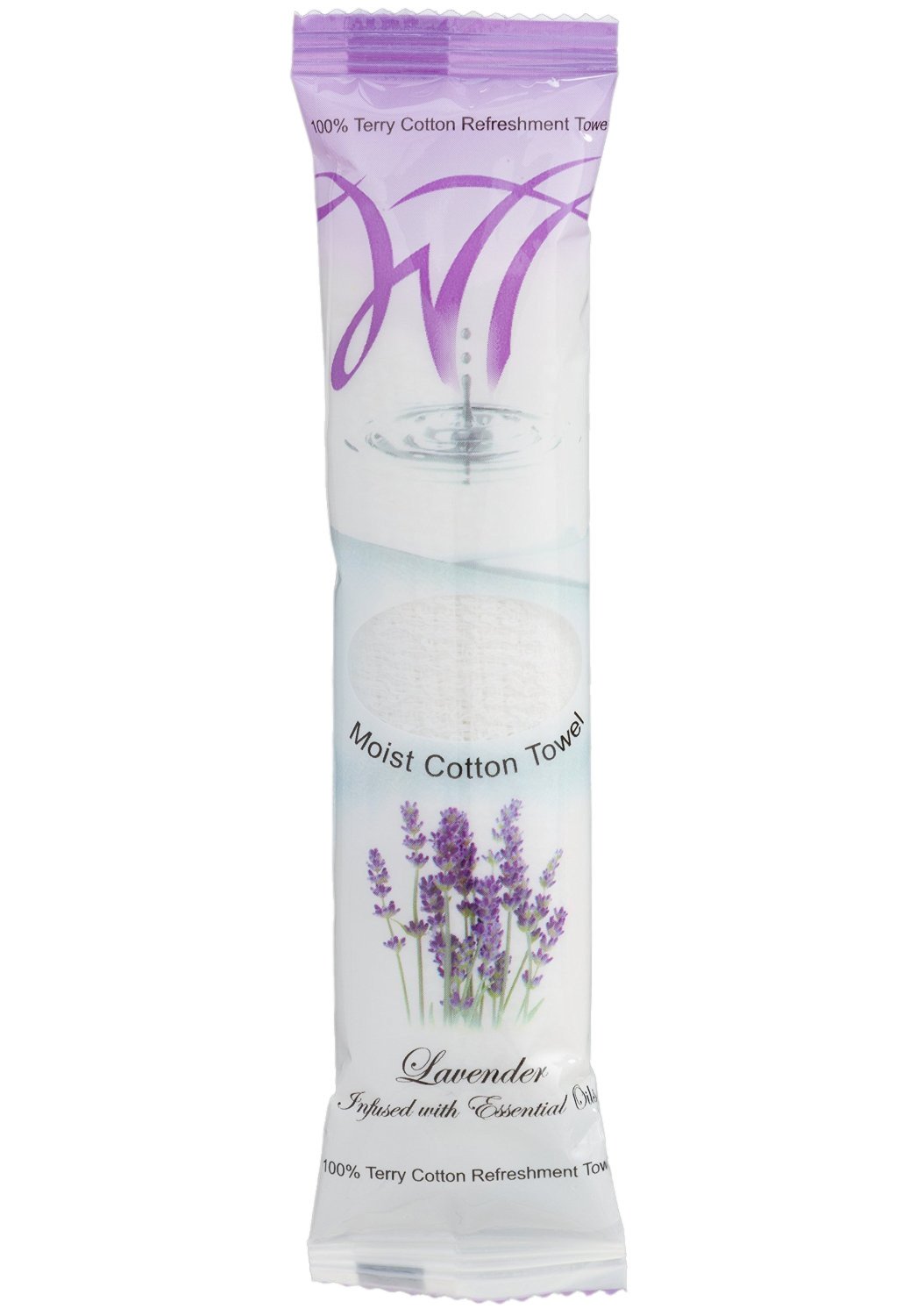 Premium Disposable Cotton Towels 500ct - 9x9 Inch Pre-Moistened Soft Washcloths with Lavender Scent | Bulk Pack for Baby Care, Makeup Removal, Spa & First Aid