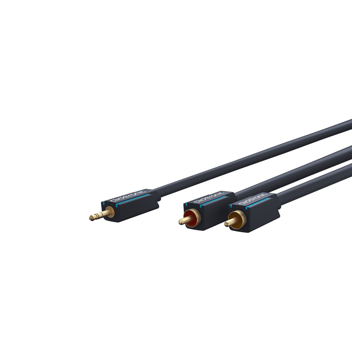 Clicktronic 3.5mm AUX to RCA Audio Cable 10m (33ft) - High-Quality Stereo Audio Connector for Home Theater, Car Stereo, and DJ Equipment