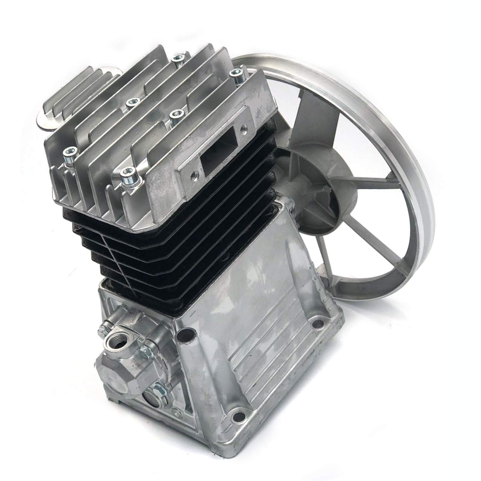 3HP 8.8CFM Single Stage Twin Cylinder Air Compressor Pump - Aluminum Head Piston Style Splash Lubrication for DIY, Auto Repair & Industrial Use