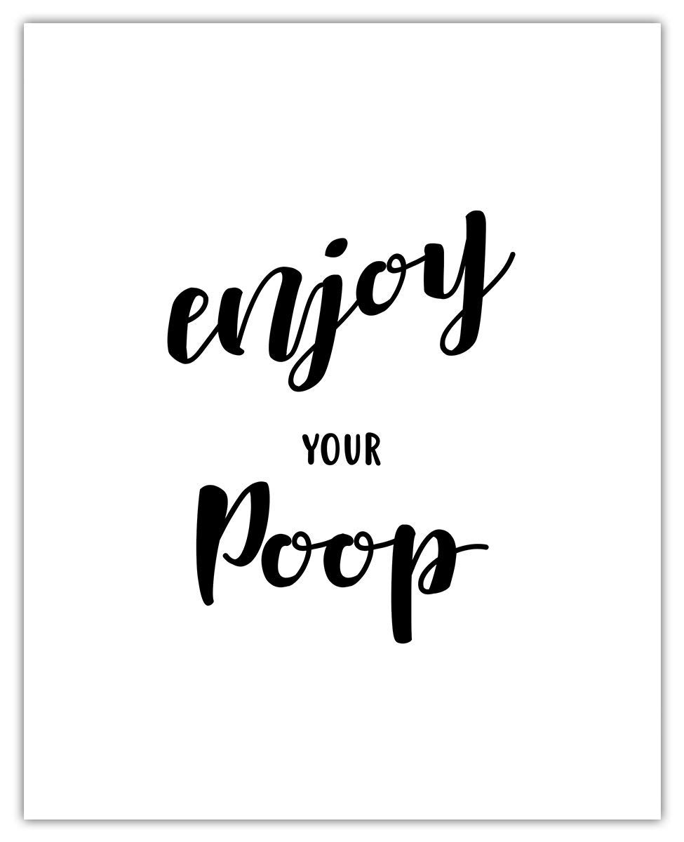 Farmhouse Bathroom Wall Art Set of 4 - Funny 8x10 Prints for Bathroom Decor & Home Aesthetics