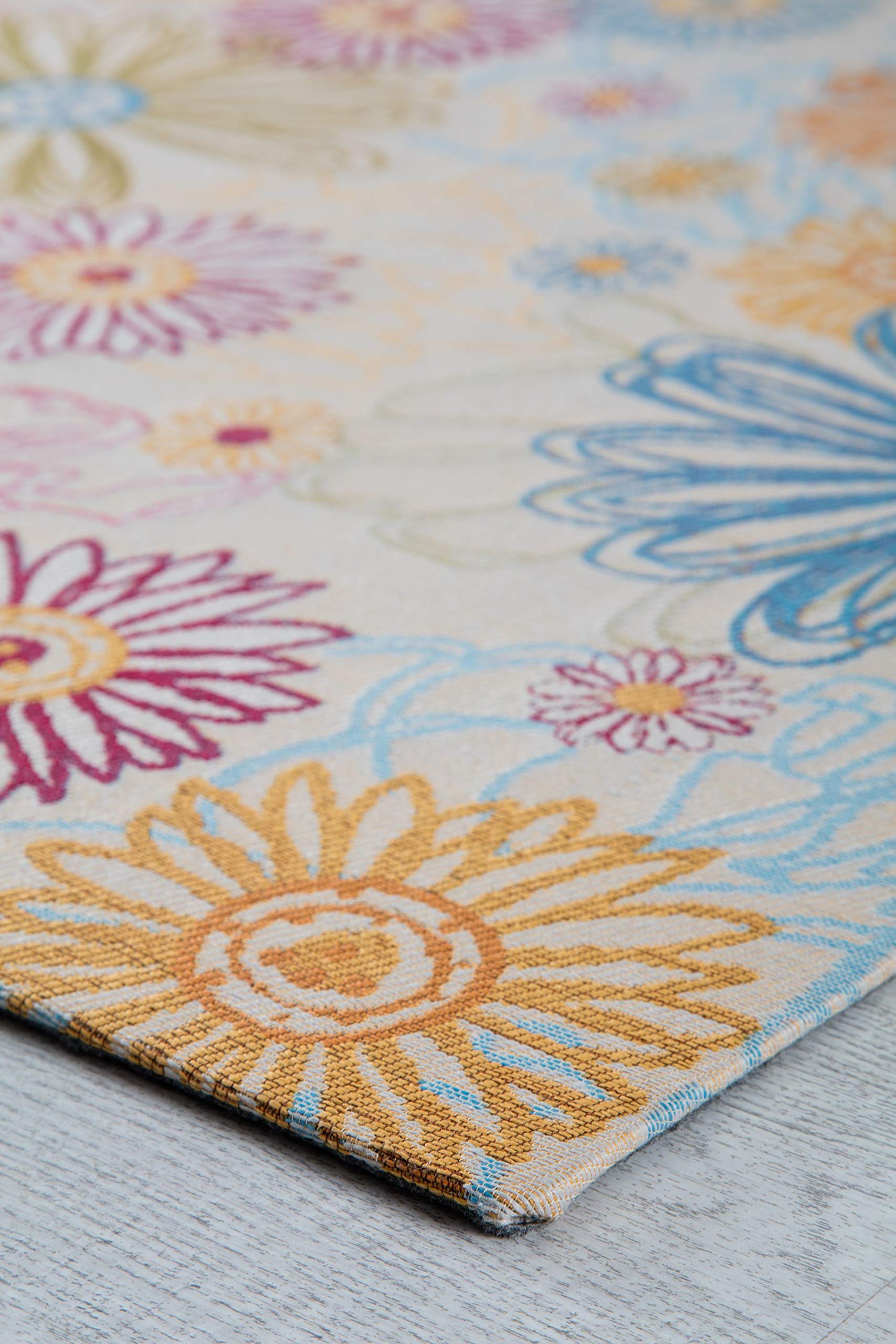 Premium Jacquard Woven Chair Mat with Anti-Slip Backing - 36