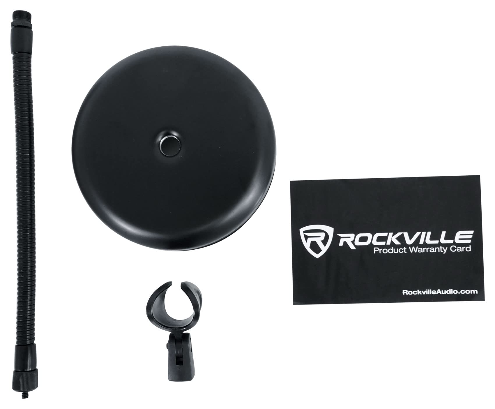 Rockville Professional Gaming & Streaming Microphone Stand with Adjustable Gooseneck, Weighted Base & Shock Mount - Perfect for Twitch, YouTube & Podcasting Setup