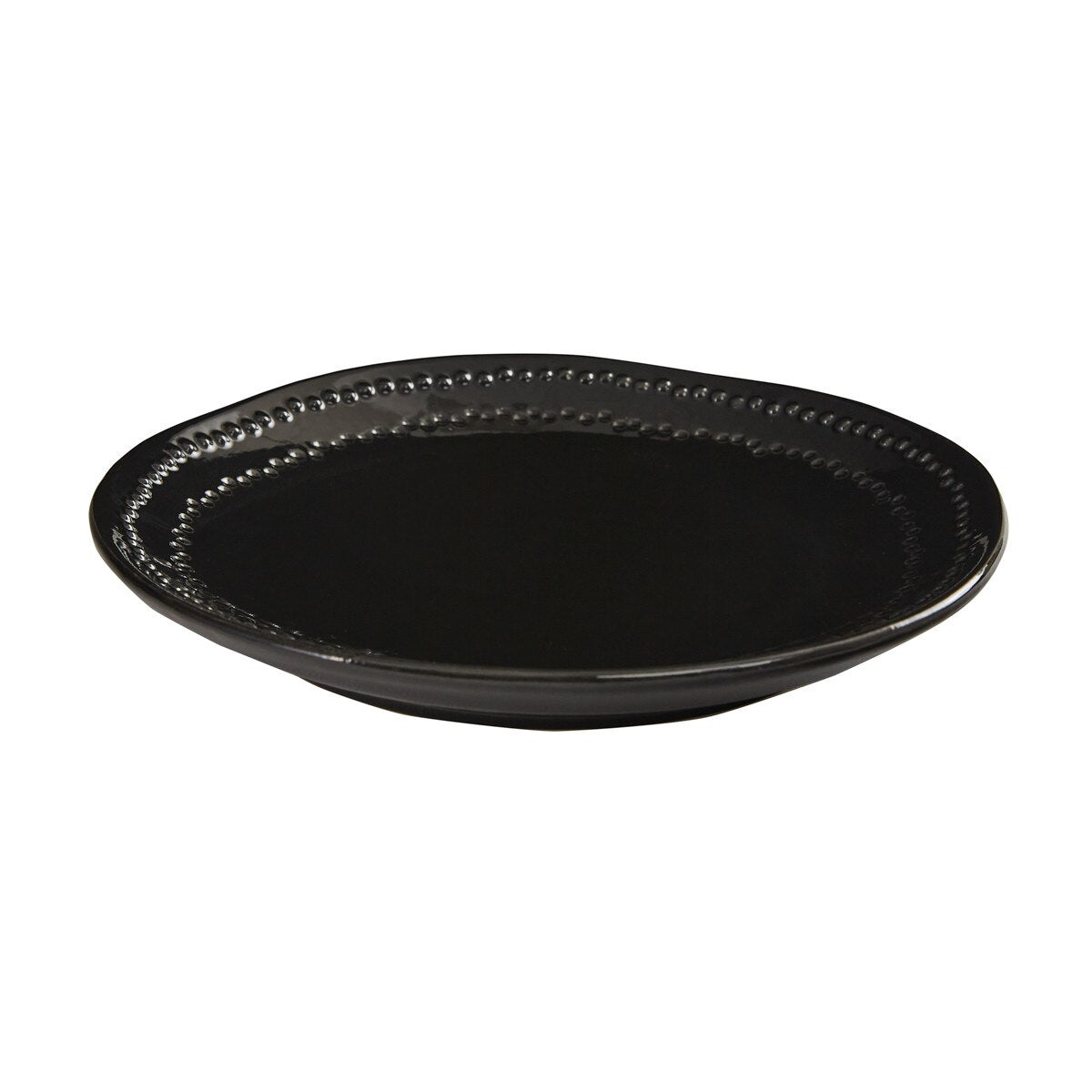 Ebony Dusk 16-Piece Dinnerware Set - Elegant Black Stoneware Plates, Bowls & Mugs - Perfect for Fine Dining, Dinner Parties & Holiday Entertaining