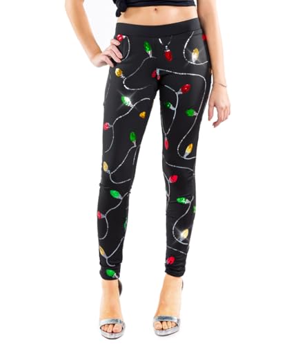 Mid Waisted Christmas Lights (Black)