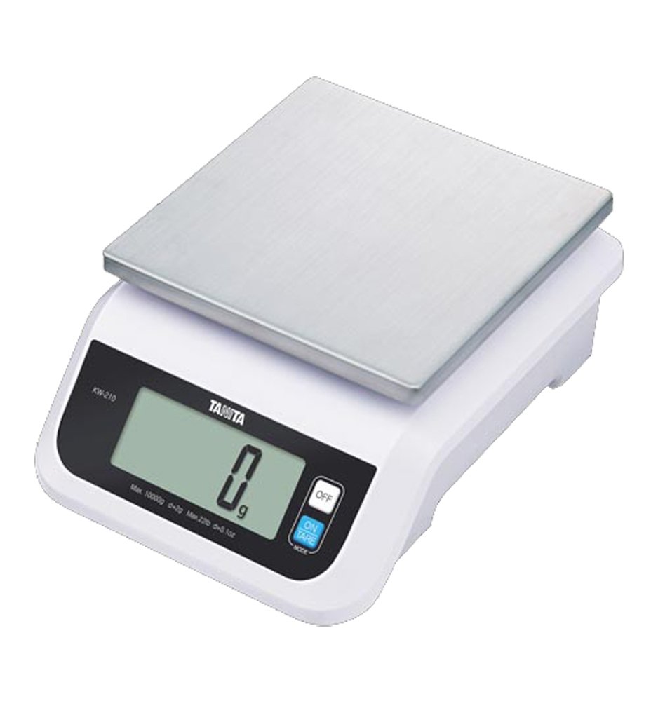 Tanita KW-210-05 Digital Kitchen Scale - 5kg/11lb Capacity, Waterproof Design for Home & Commercial Use - Perfect for Baking, Cooking, Meal Prep & Portion Control