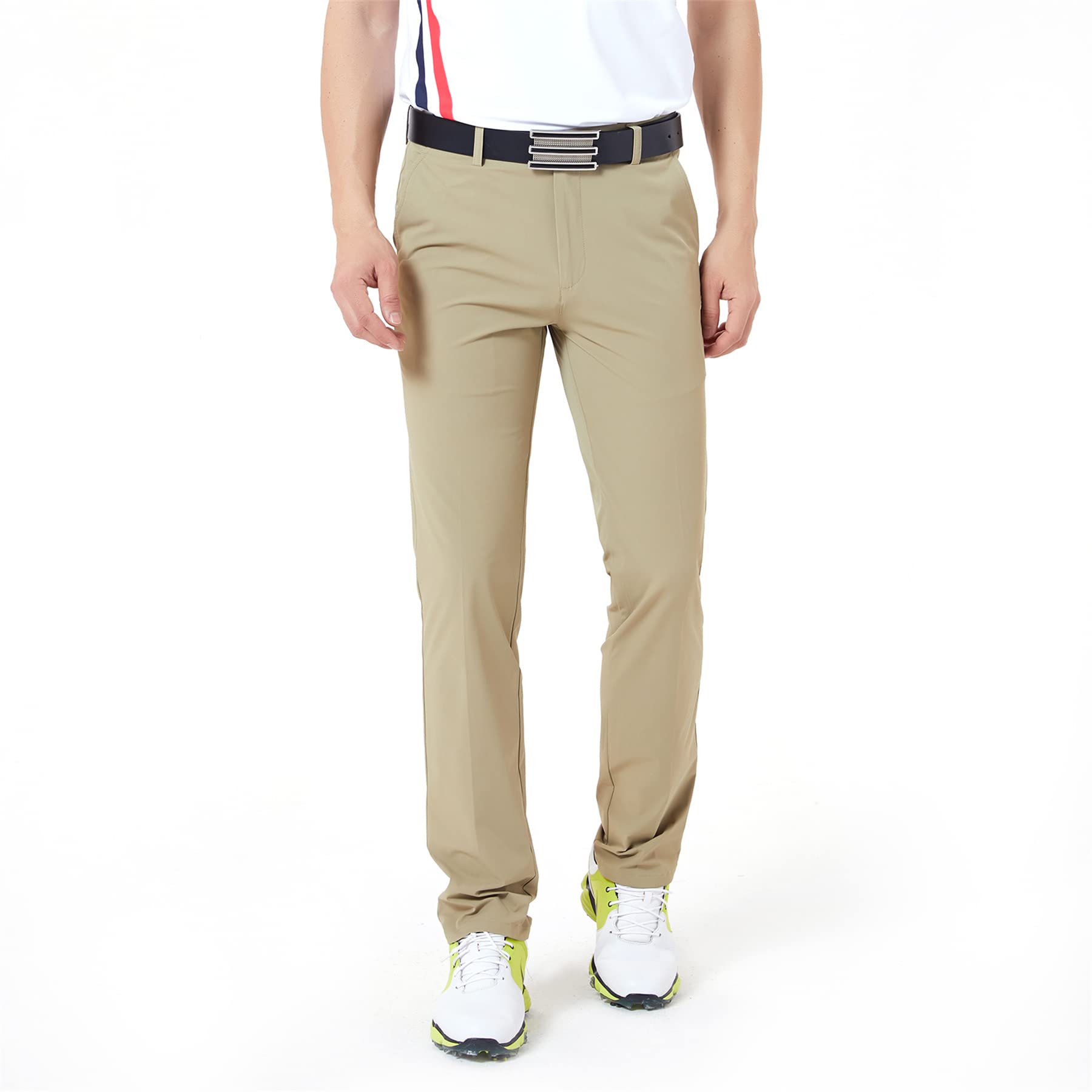 OCLUNLC Men's Quick Dry Breathable Golf Pants - Stretch Slim Fit Comfortable Sports Trousers for Golfing, Running & Outdoor Activities