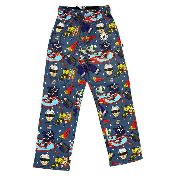 Comfortable Youth & Adult Hip Check Lounge Pants - Soft Casual Pajama Bottoms for Men & Women - Perfect for Relaxing at Home, Lounging or Sleepwear