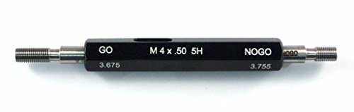 Precision M4 X .50 Class 5H Taperlock Thread Plug Gauge Set - High Accuracy Thread Measurement Tool for Industrial Machinery, Automotive, and Aerospace Applications
