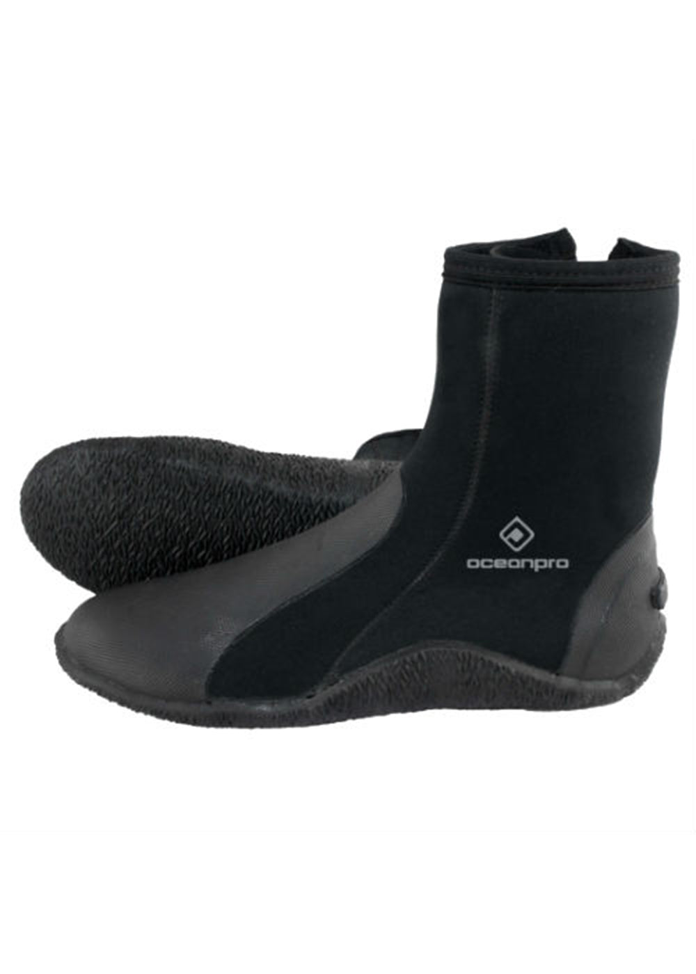 Ocean Pro 5mm Neoprene Boots for Men & Women - Warm Waterproof Scuba Diving Booties with Non-Slip Sole - Perfect for Snorkeling, Surfing, Kayaking and Beach Activities
