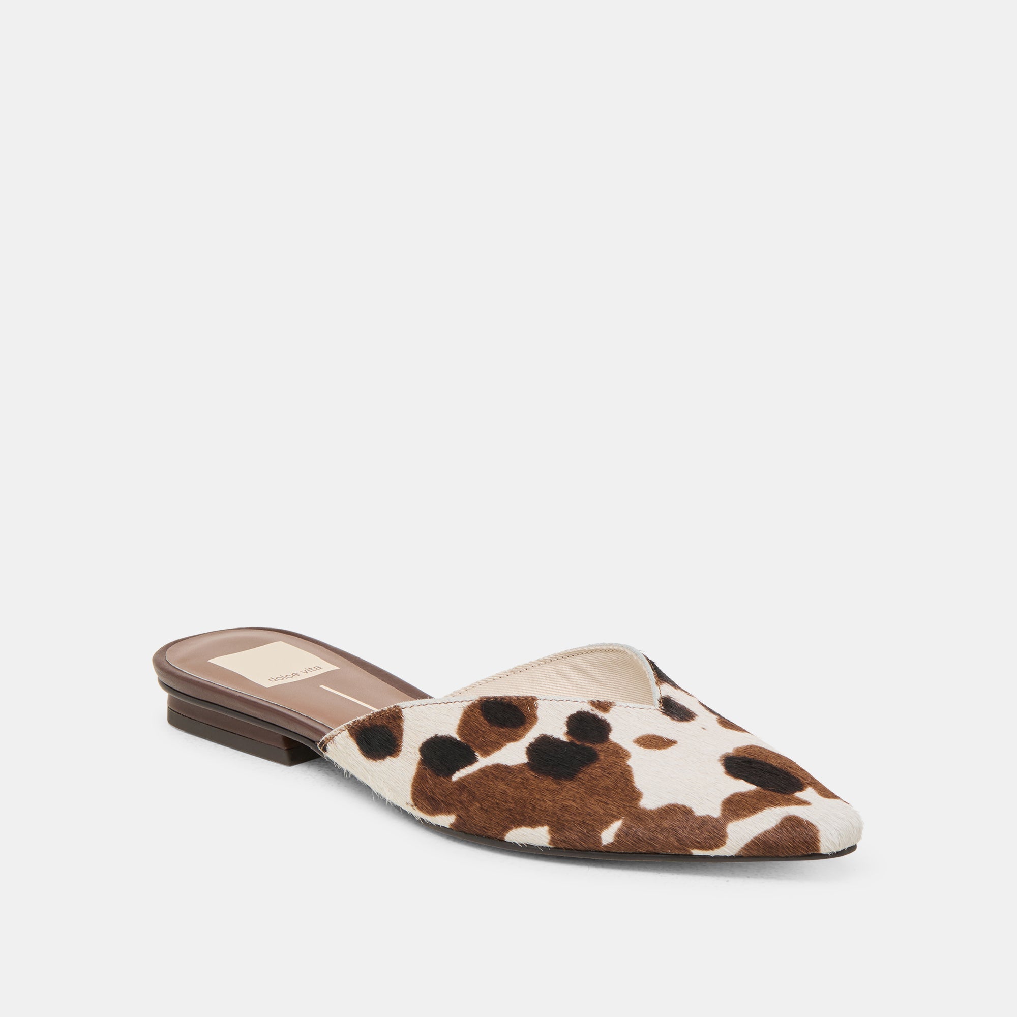 ELM FLATS COCOA TAURUS CALF HAIR Women's Loafers - Comfortable Slip-On Shoes for Work, Office & Casual Outfits