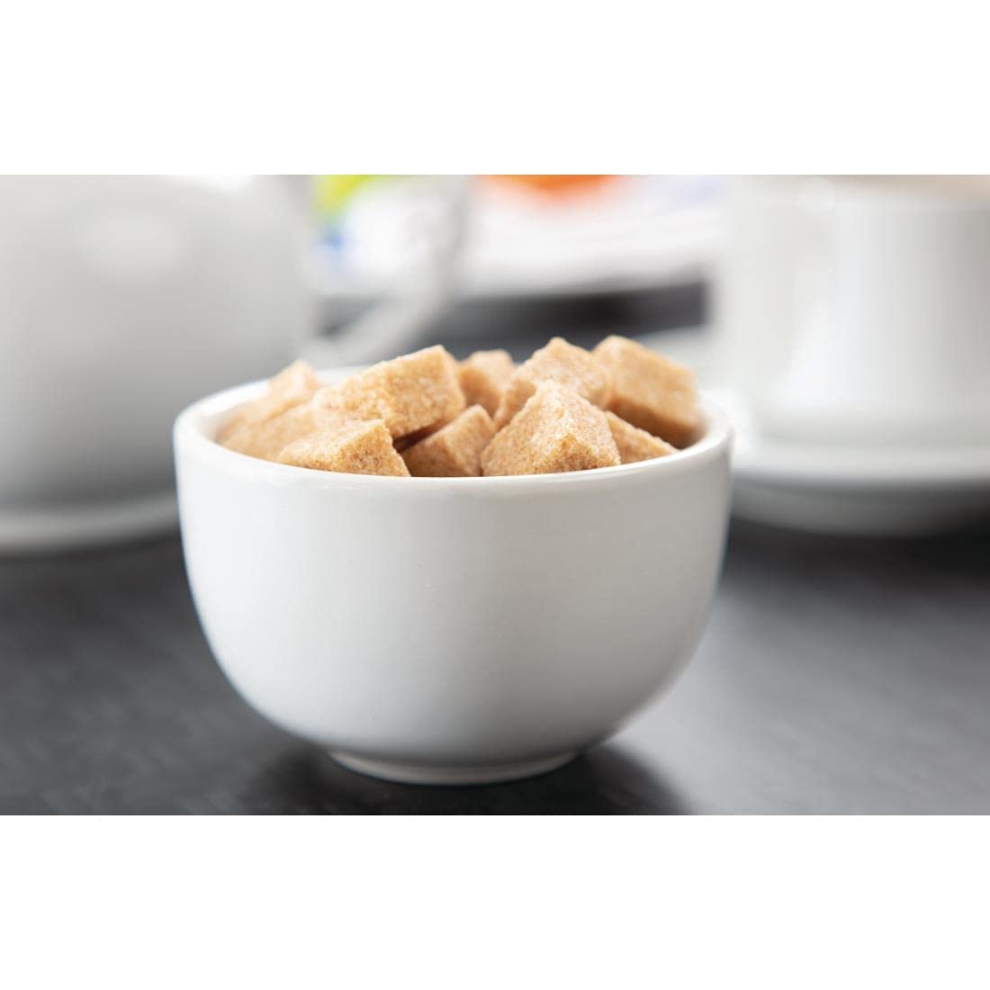 12-Piece White Porcelain Sugar Bowls Set - 200ml (7oz) for Kitchen, Restaurant, and Tea Party Serving - Durable and Elegant Dishware for Coffee, Desserts, and Condiments