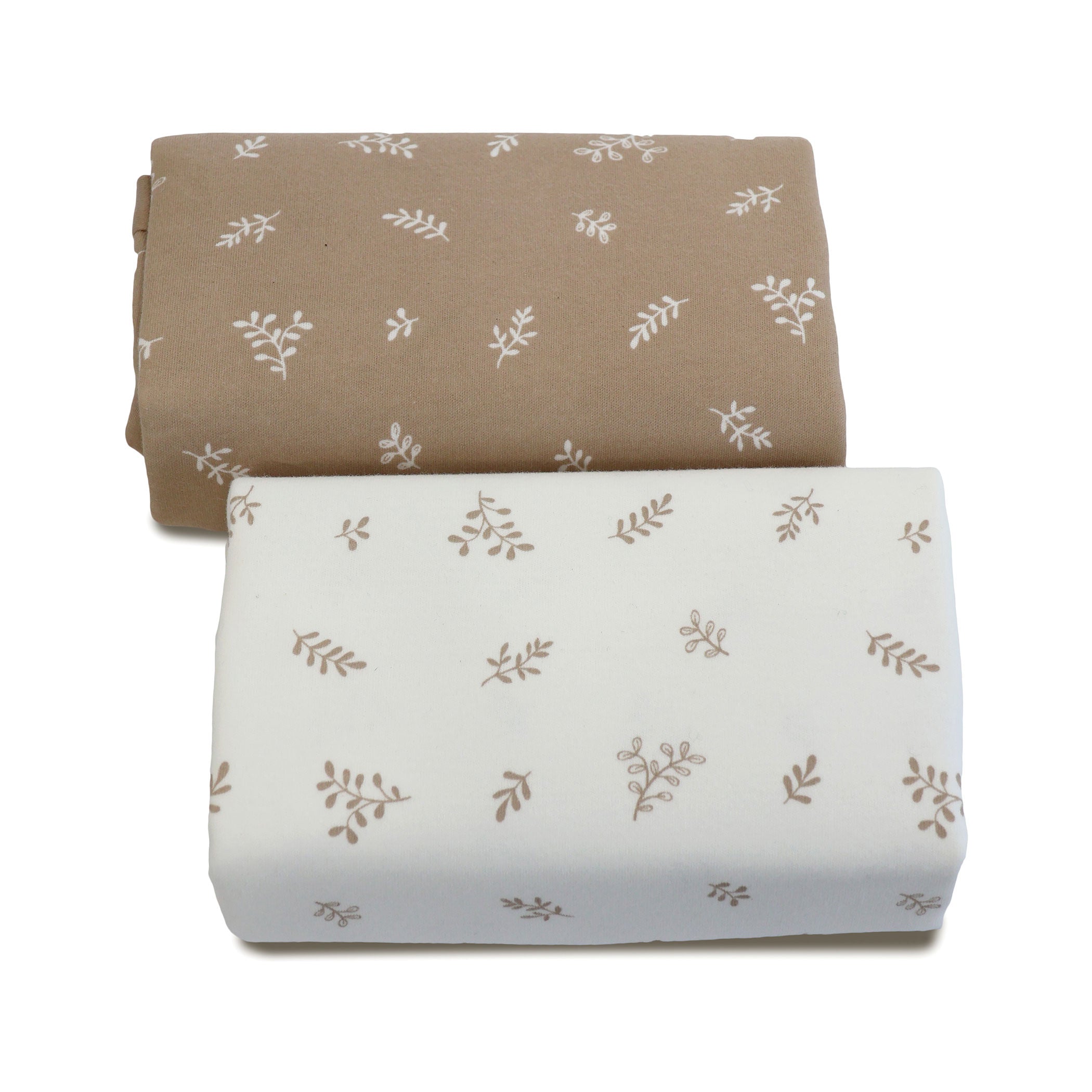 Organic 2-Pack Waterproof Changing Pad Covers - Soft & Breathable - Perfect for Baby Diaper Changing Station, Nursery & Travel - Chestnut Brown