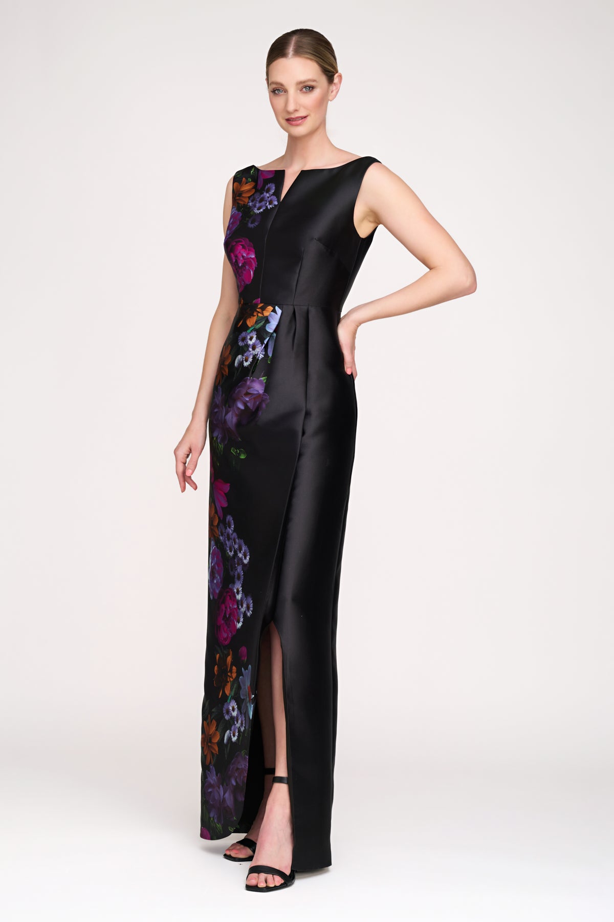 Elegant Helene Column Gown - Women's Formal Evening Dress for Prom, Wedding & Special Occasions
