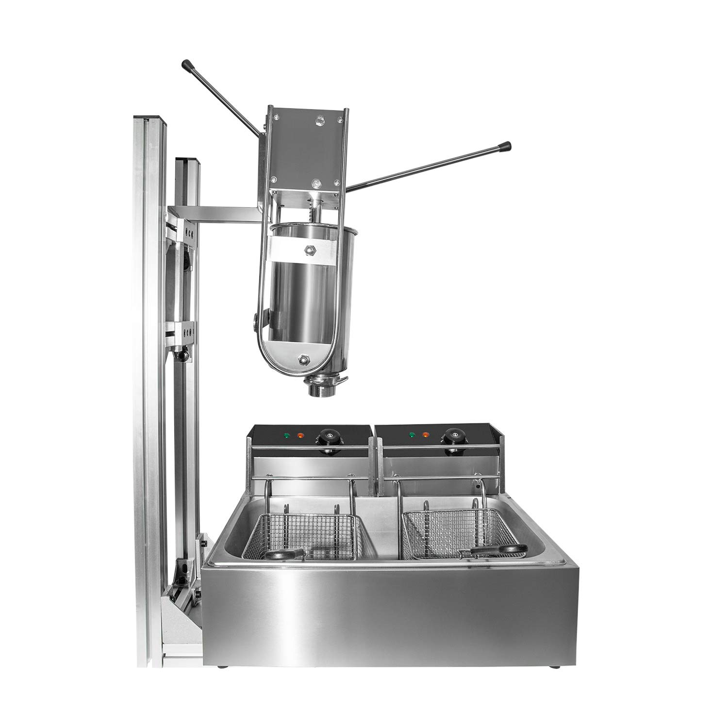 ALDKitchen Churro Maker Machine with Deep Fryer | Professional Spanish Donut Maker for Homemade Churros | Commercial & Home Use | Perfect for Parties, Fairs & Family Gatherings
