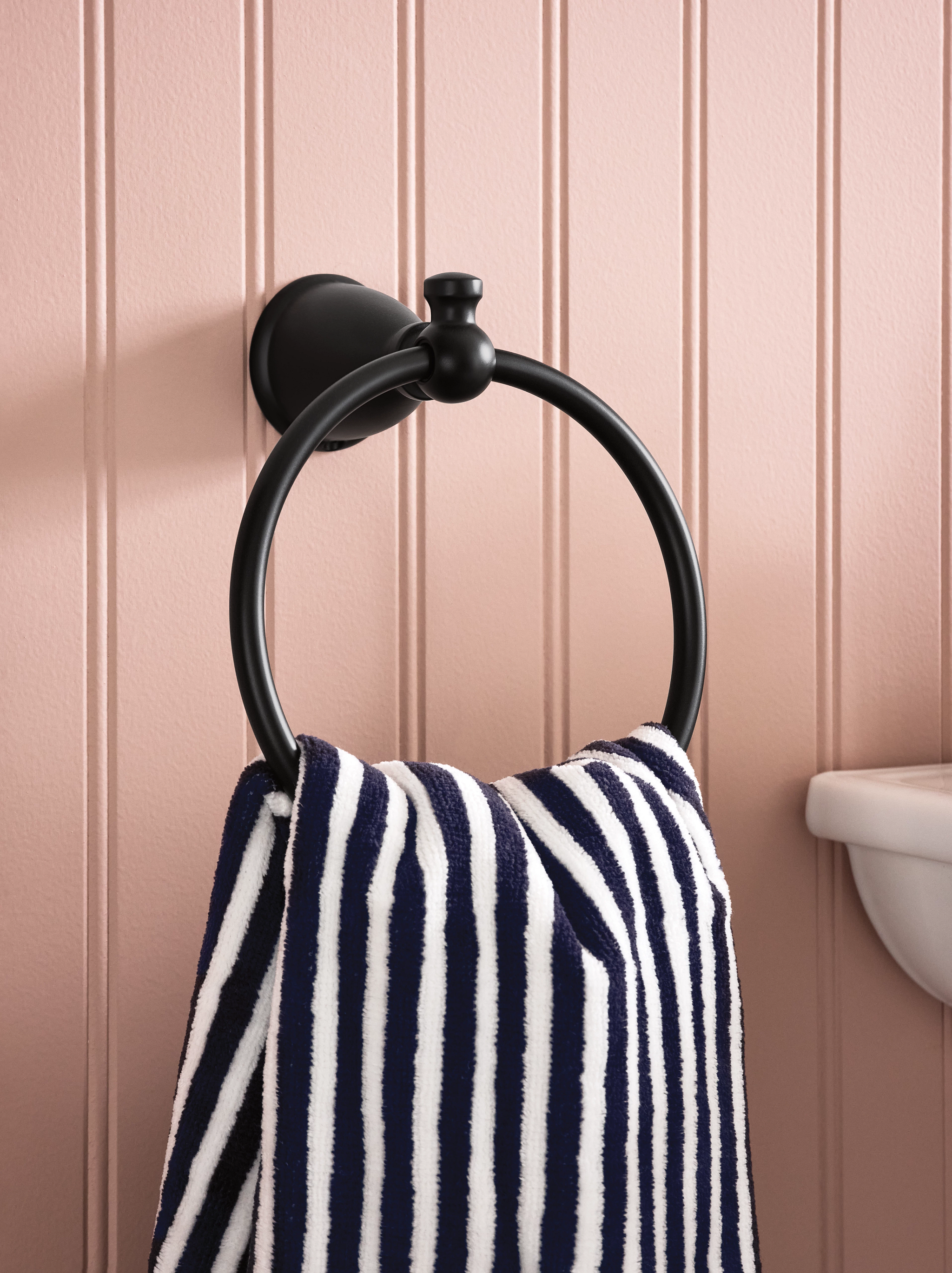 Stainless Steel Chrome Towel Ring - Modern Bathroom Accessory for Hand & Kitchen Towels - Perfect for Bathroom, Kitchen & Spa Decor