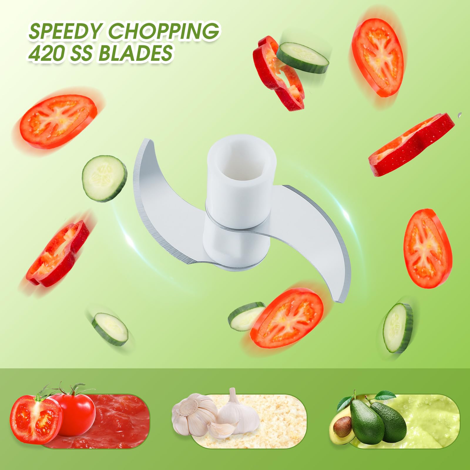 Premium Manual Food Chopper - Vegetable Cutter, Onion Dicer & Garlic Grinder with 160ML Container - Perfect for Meal Prep, Salads & Cooking at Home