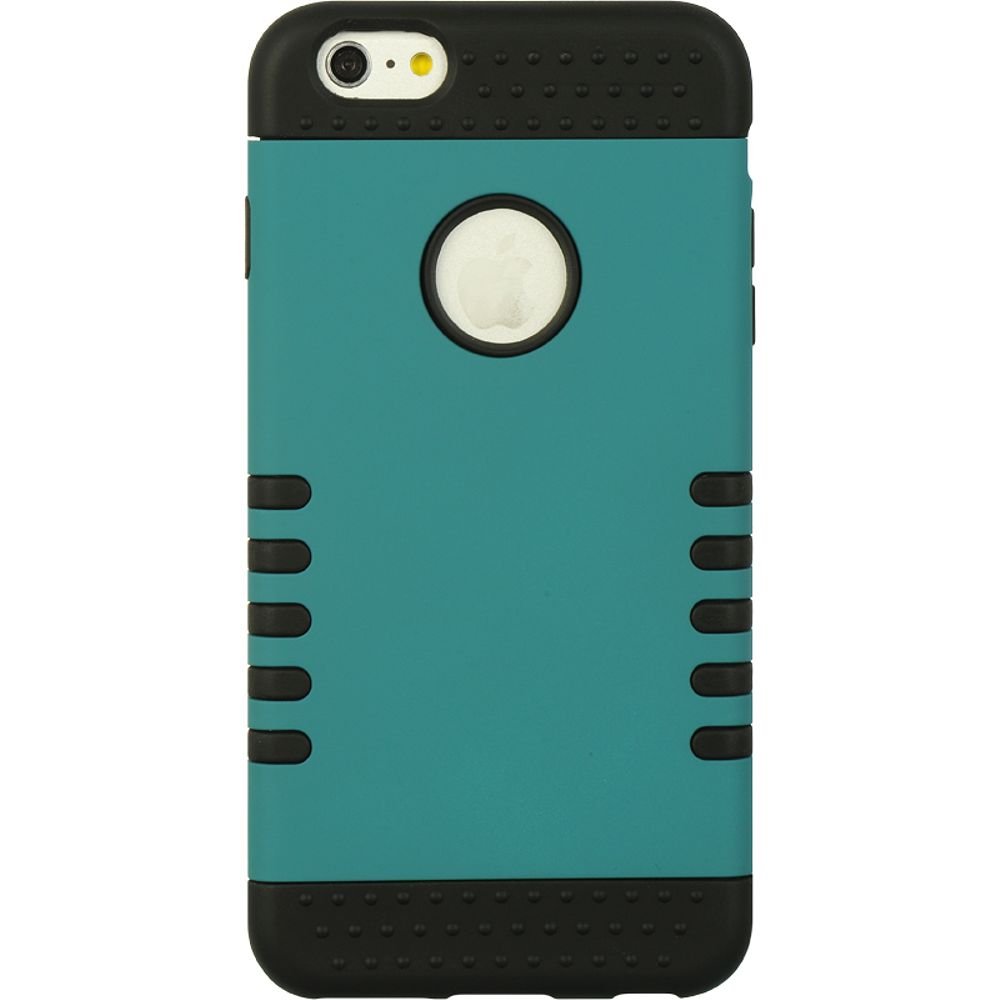 Apple iPhone 6 Plus Hybrid Case - 3-Piece Protective Cover with Dark Green/Black Skin - Shockproof & Slim Design - Retail Packaging - Perfect for Daily Use, Travel & Outdoor Activities